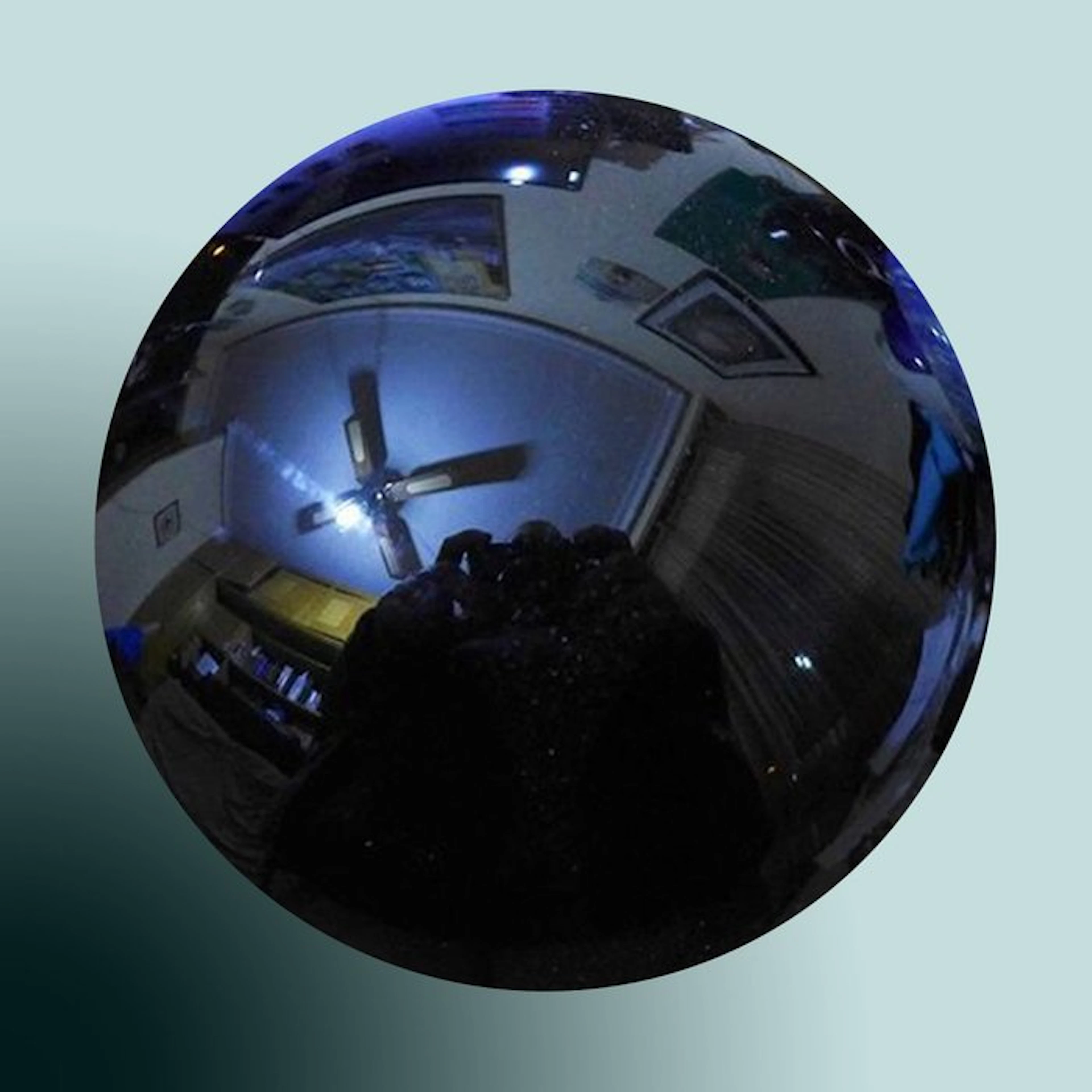 Obsidian sphere Black Mexican Polished - Height: 80 mm - Width: 80 mm- 590 g