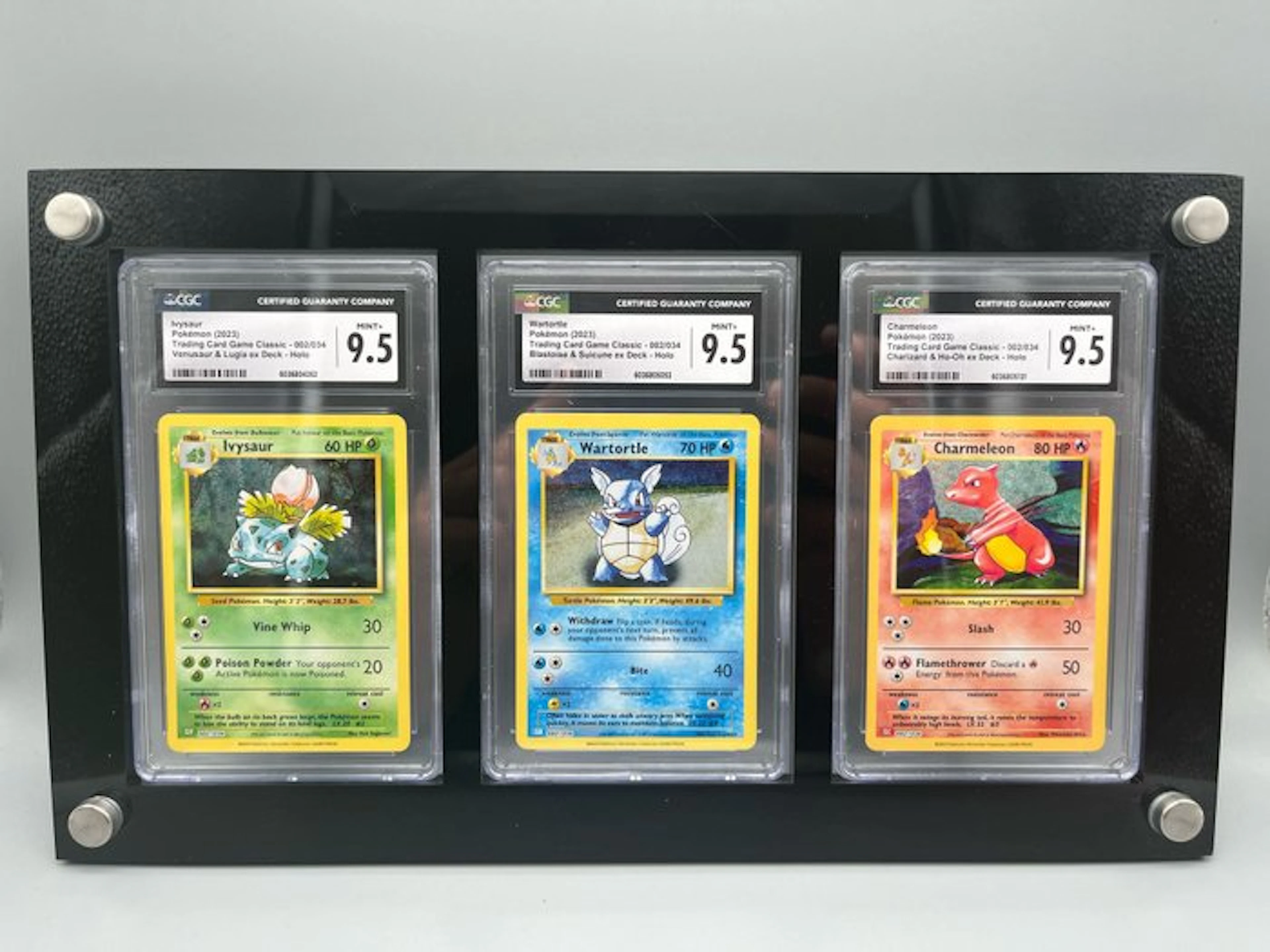 Pokémon - 3 Graded card - Ivysaur