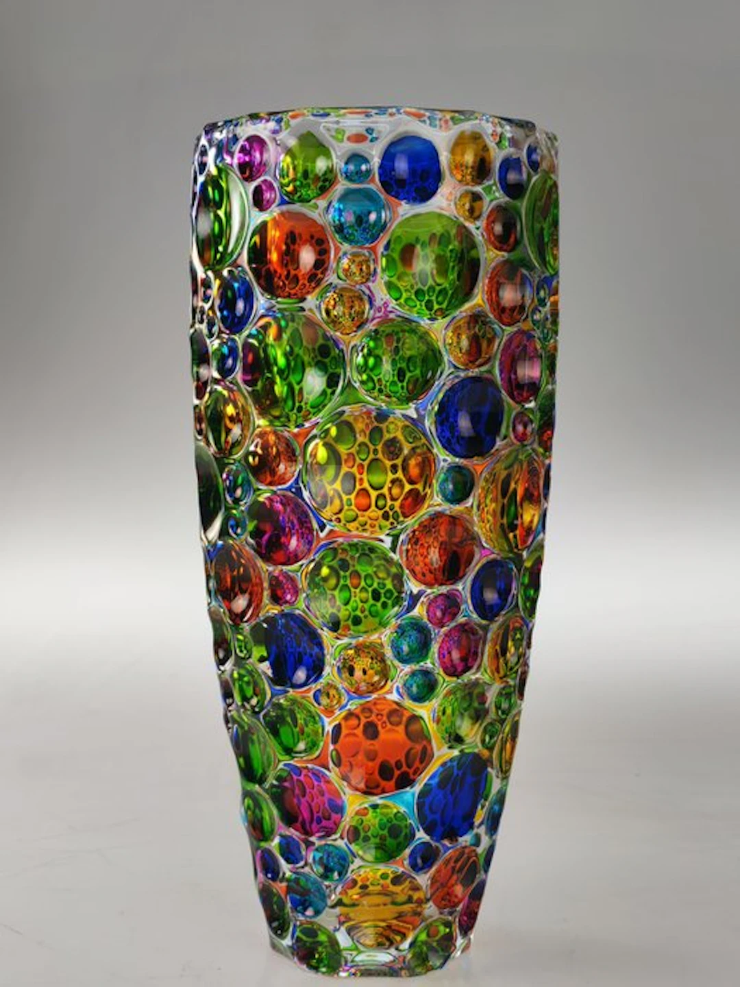 Vase - Crystal, Enamel - Arlequin Vase Limited Edition.