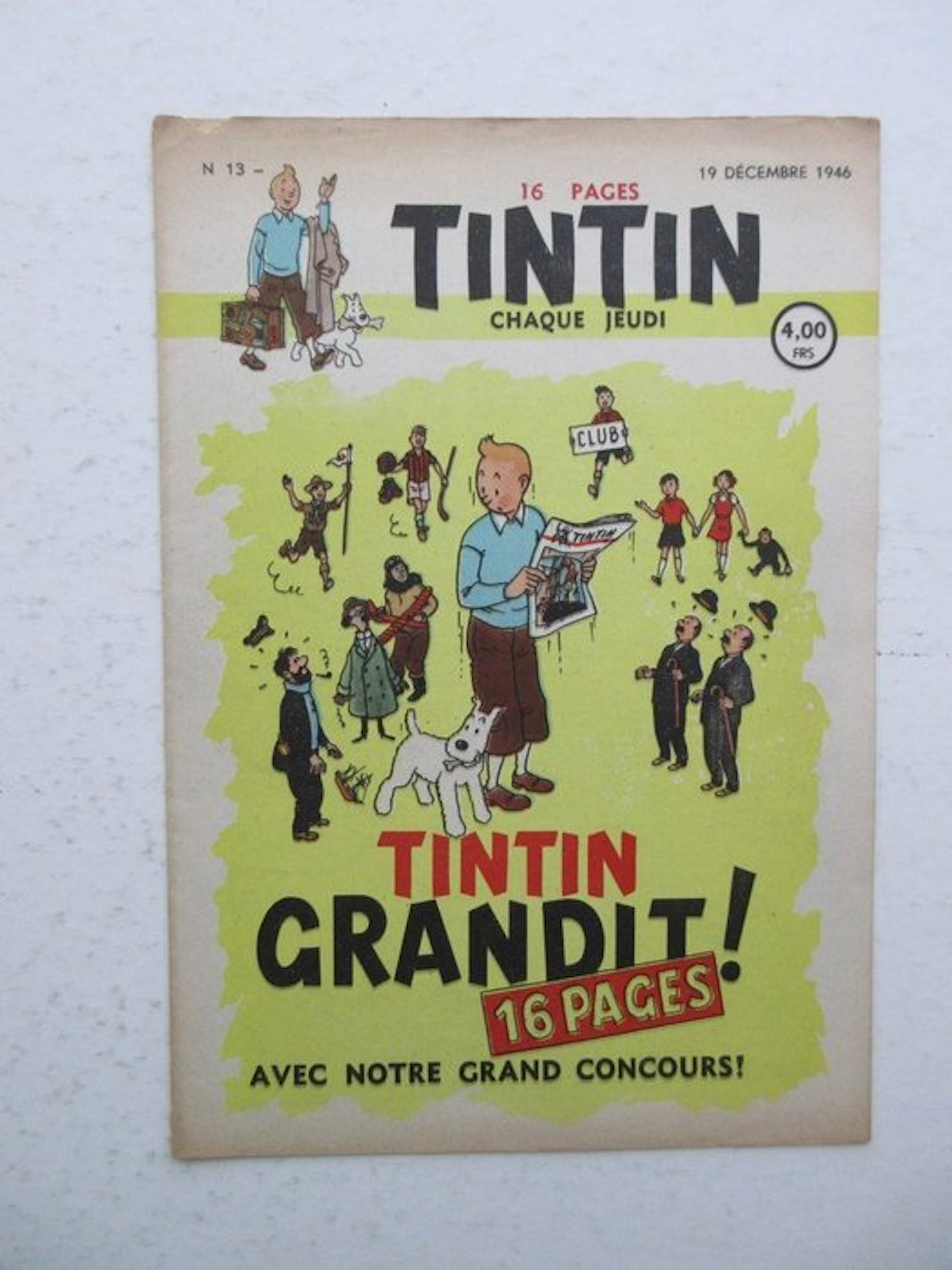 Tintin (magazine) - N° 13 première année - s - 1 Number - First edition - 1946