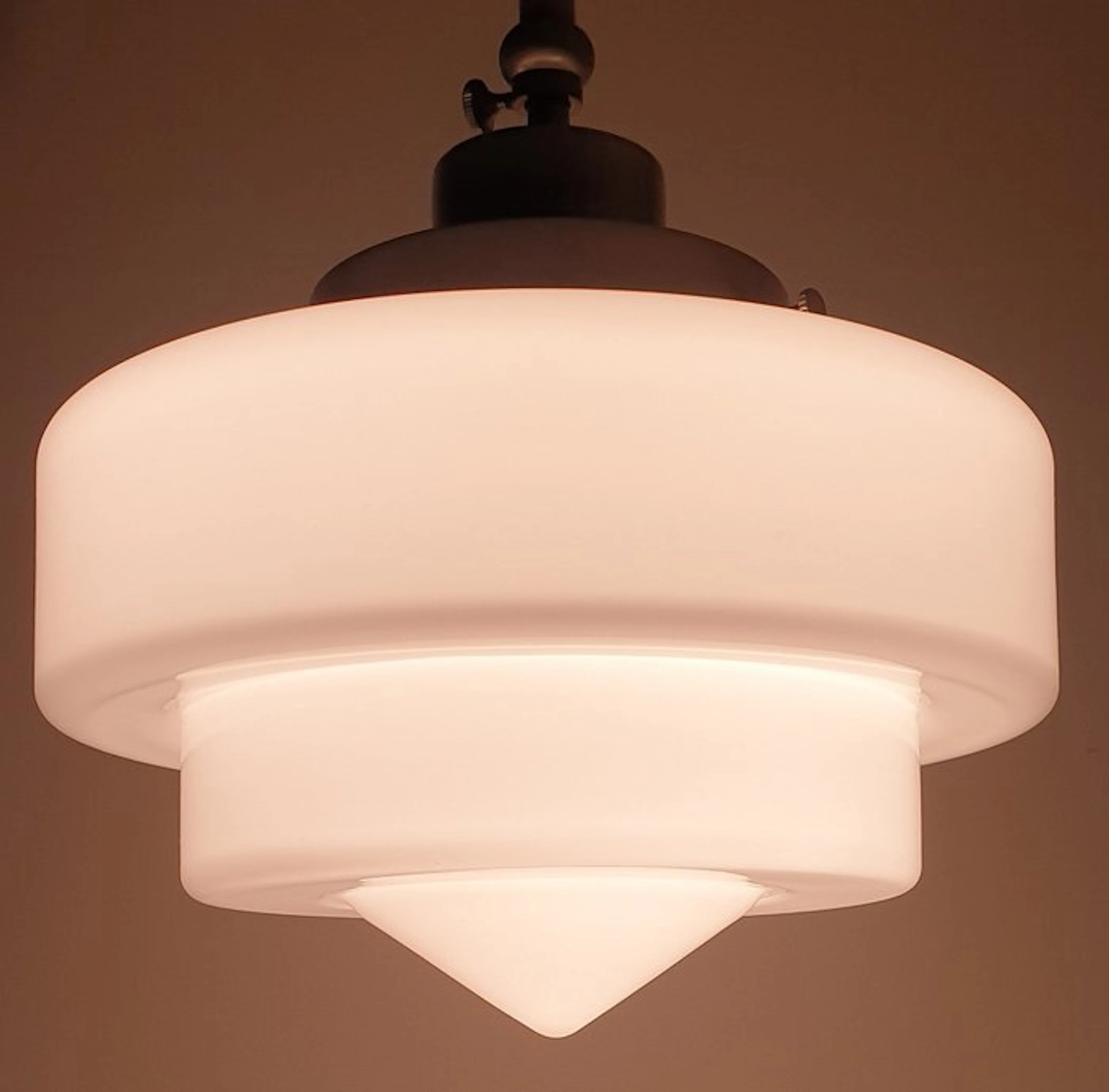 GISO (Gispen) - Lamp - Opaline glass, Nickel