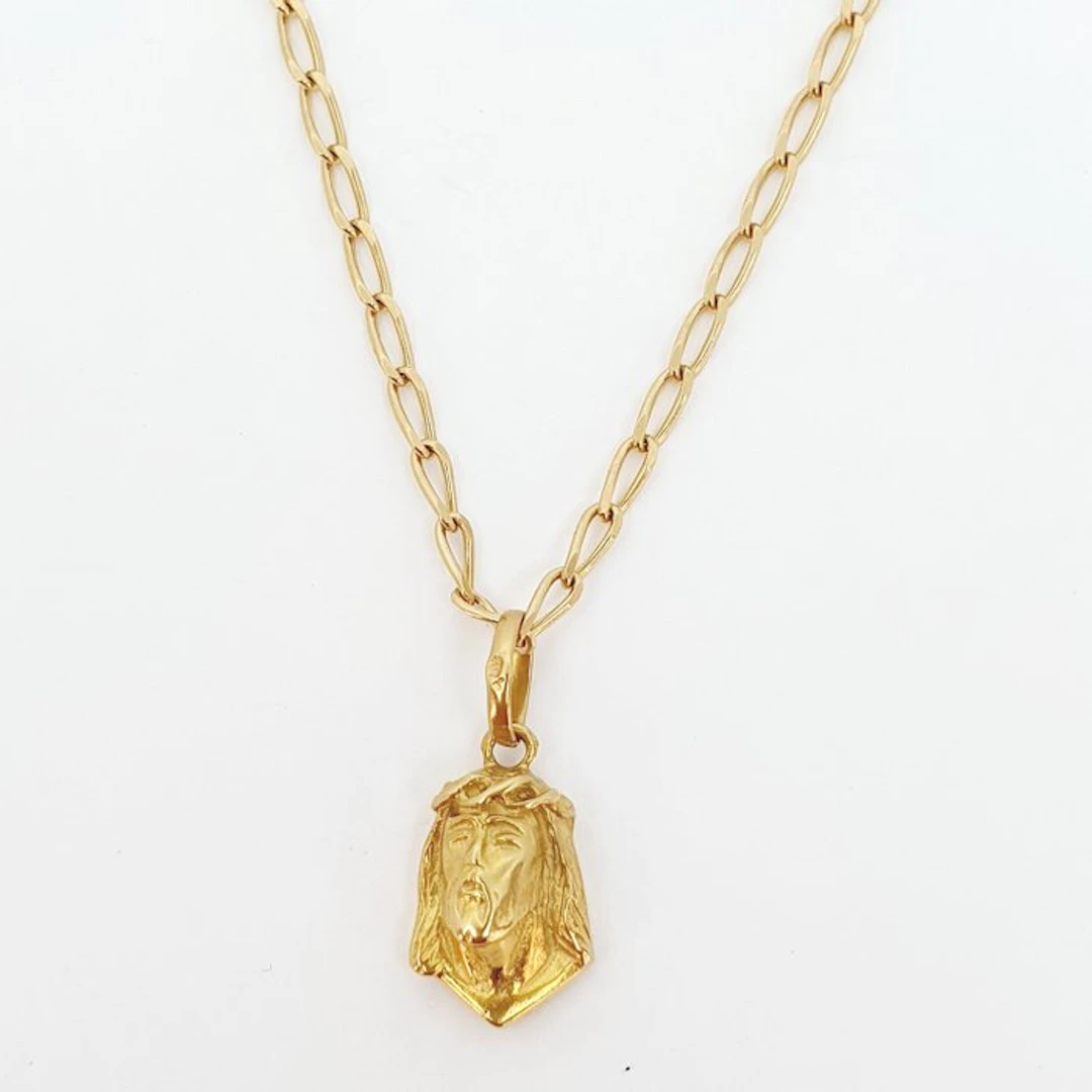 Necklace with pendant - 18 kt. Yellow gold