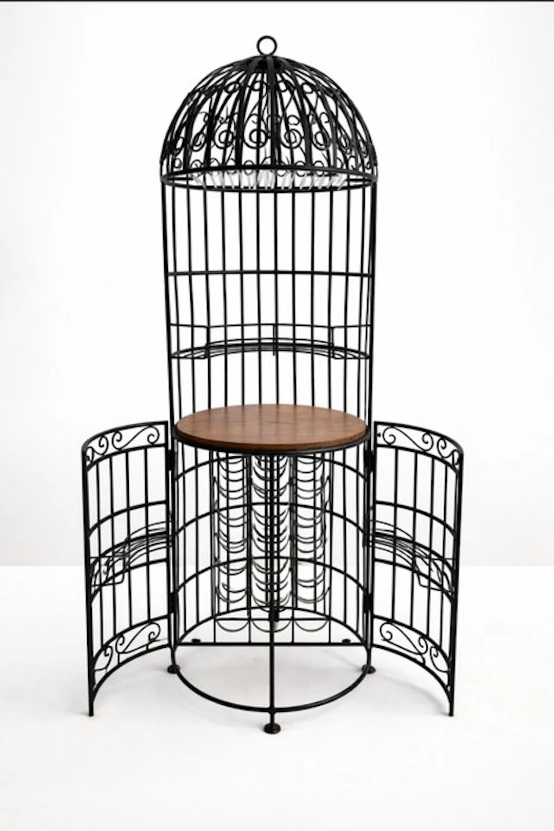 Liquor cabinet - Wrought iron - Vintage wrought-iron wine rack