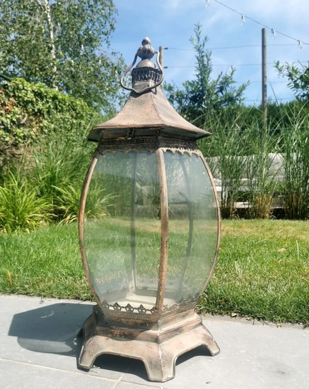Lantern - Iron, Metal, Glass - Lantern - Glass, Metal, Iron - Japandi style