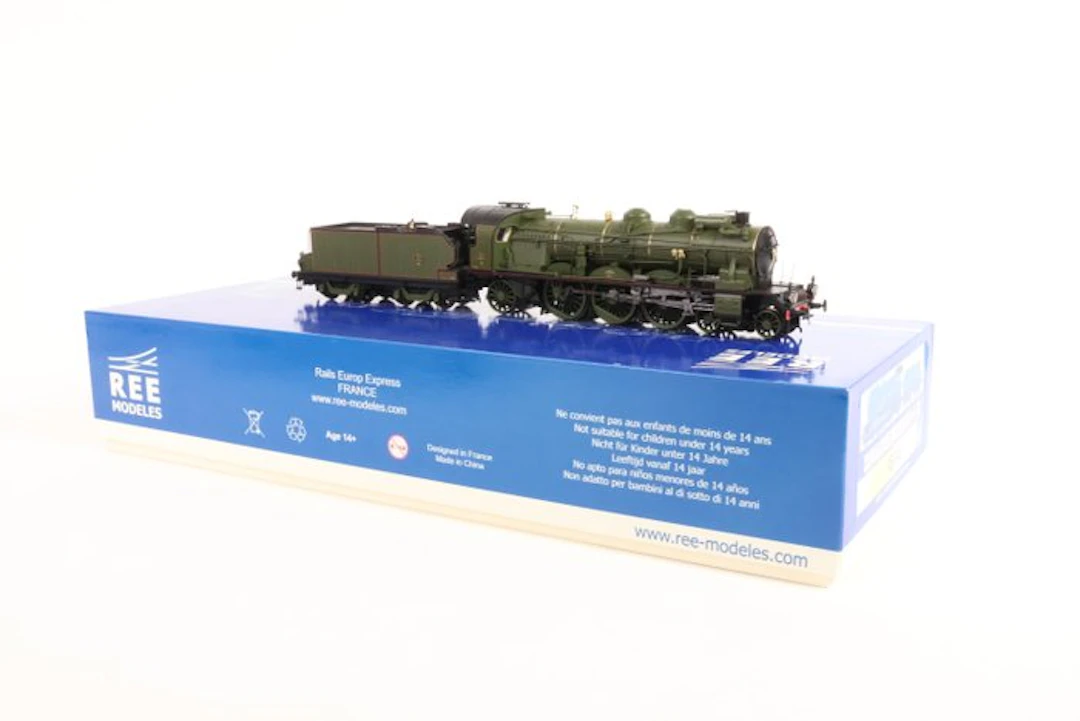 REE Modèles H0 - MB-048 - Steam locomotive with tender (1) - 231.B.11 - PLM