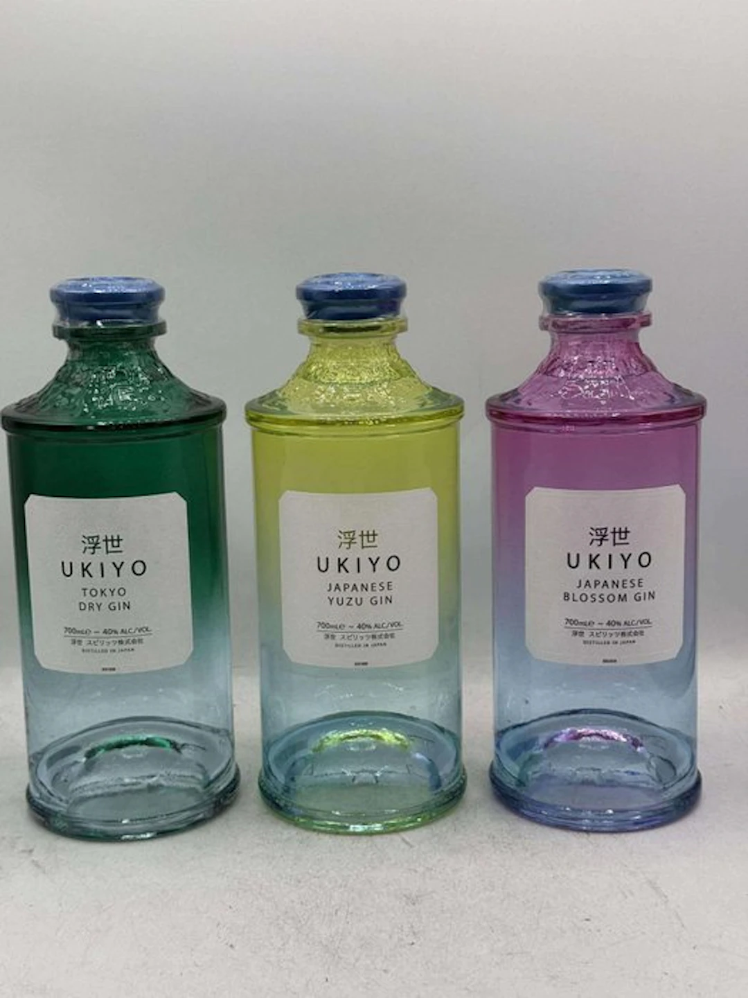 Ukiyo - Tokyo Dry, Yuzu & Blossom Gin - Japan - 70cl - 3 bottles