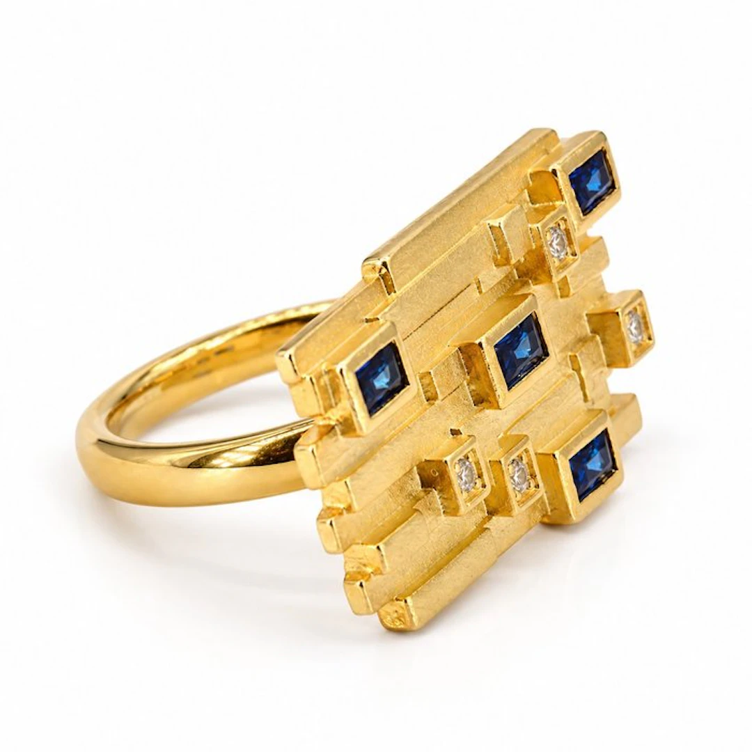 No reserve price - Ring Gold-plated
