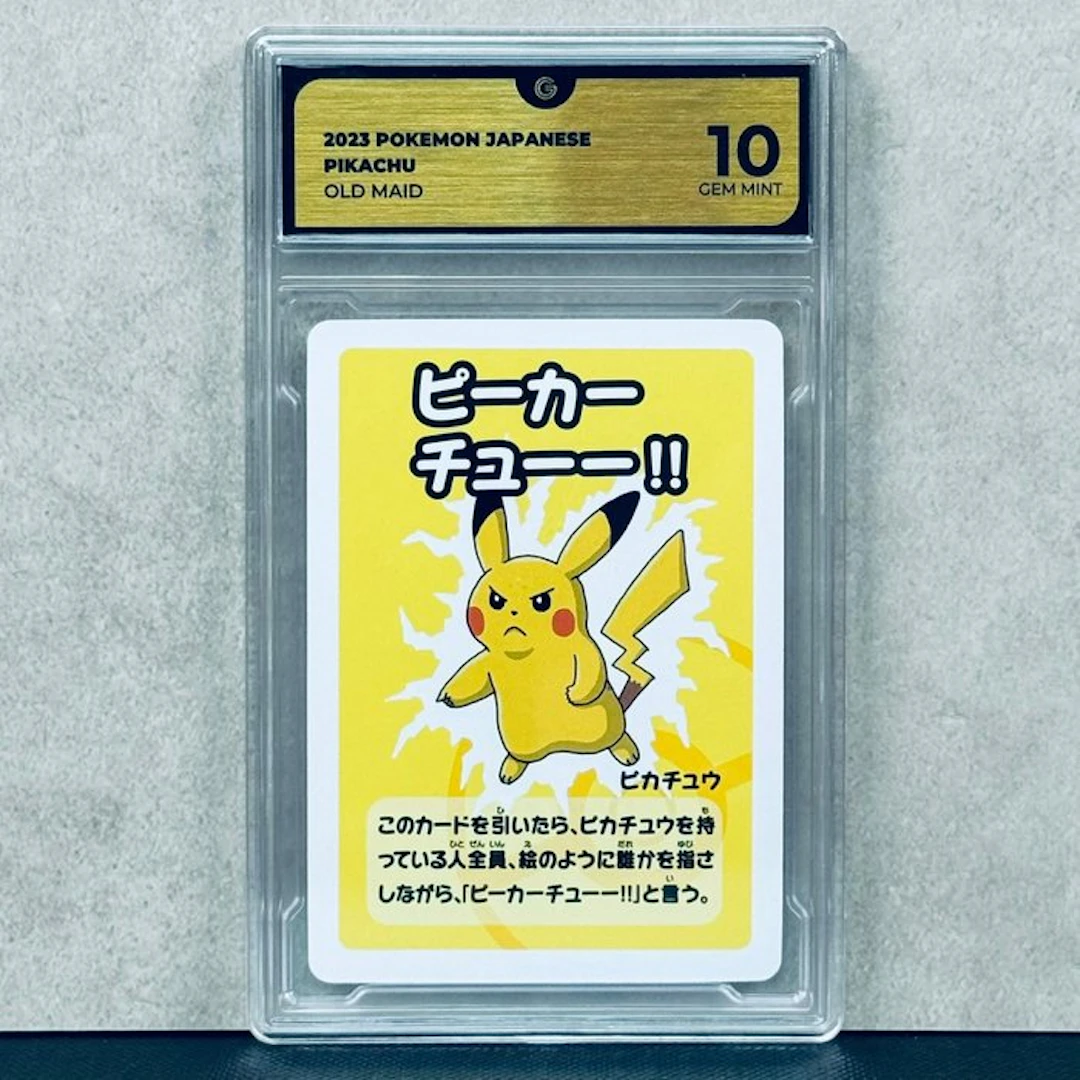 Pokémon Graded card - Pikachu 2023 POKEMON JAPANESE OLD MAID - Pokémon - GG 10