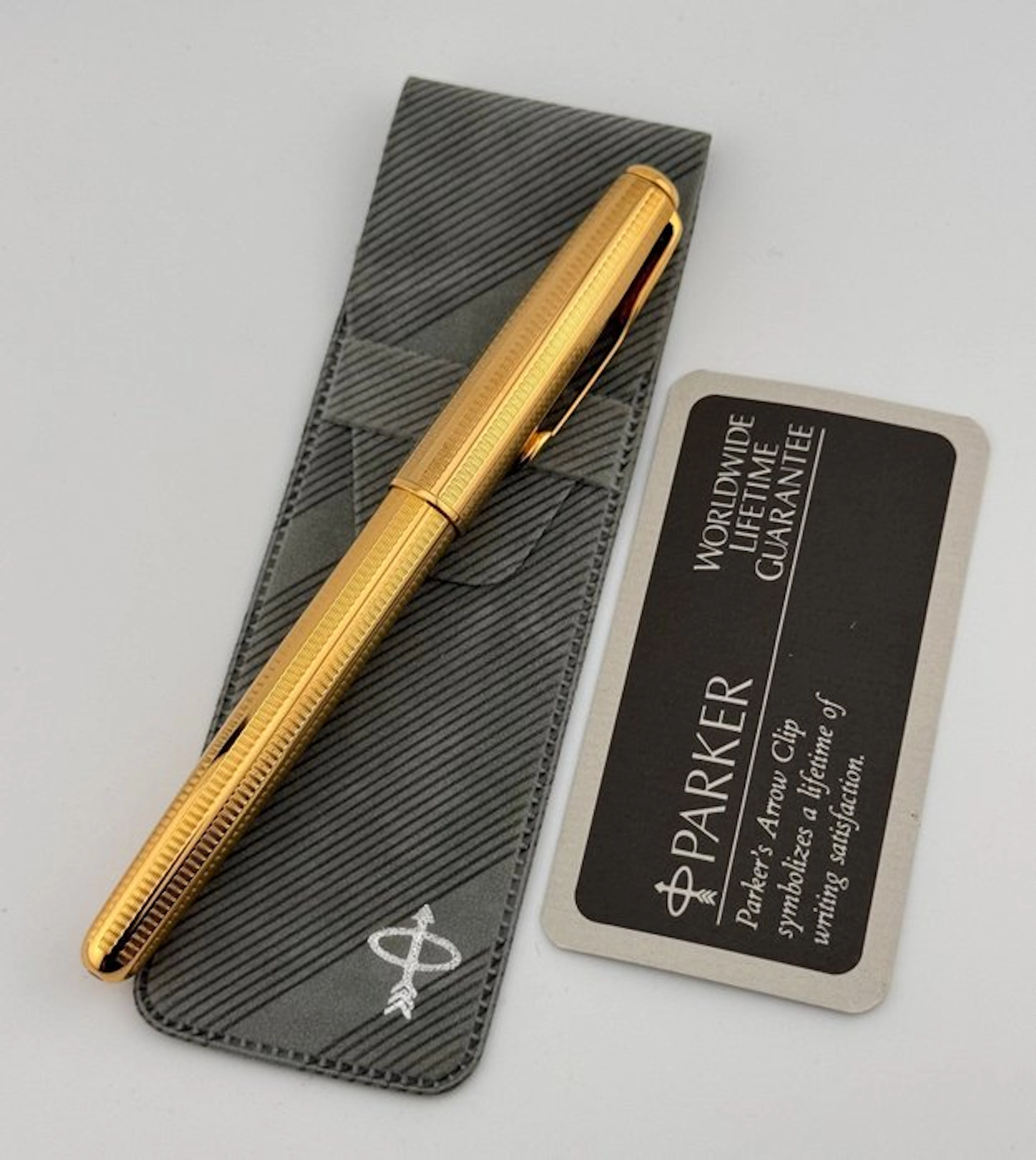 Parker - Sonnet Cascade Gold Plated *with Sheath & Document* - Fountain pen