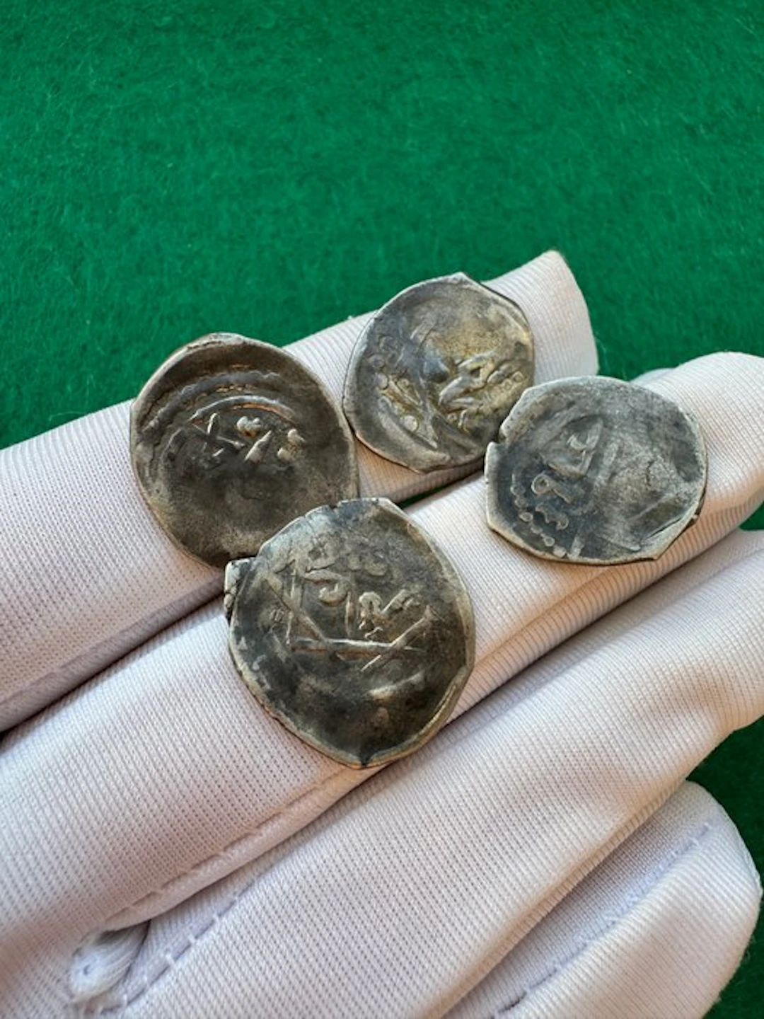 Alawi Dynasty Dirham 1710 AD Mint Fes Lot (4 coins) (No reserve price)