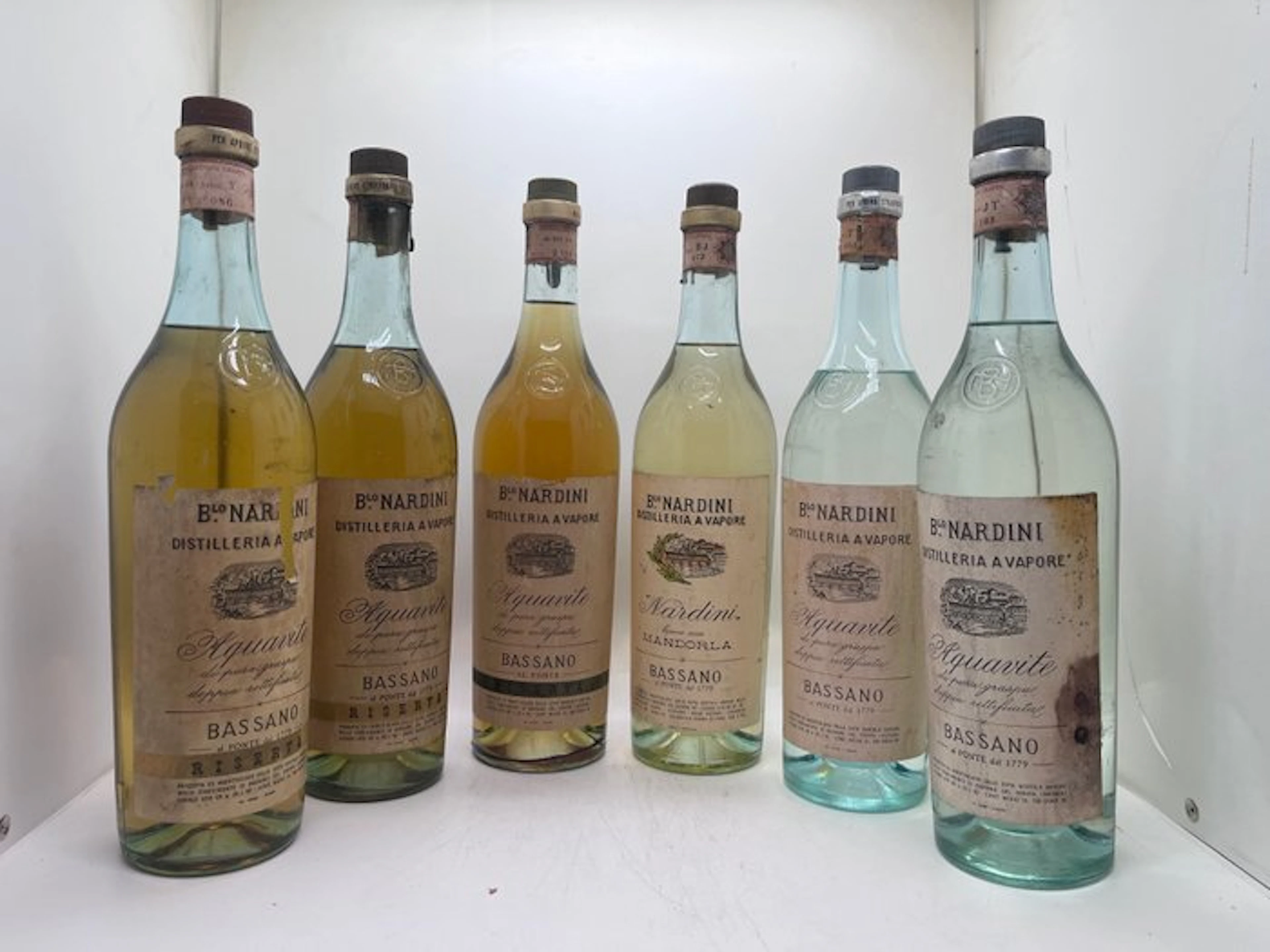 Nardini - Graspa + Mandorla - b. 1970s - 1000ml - 6 bottles