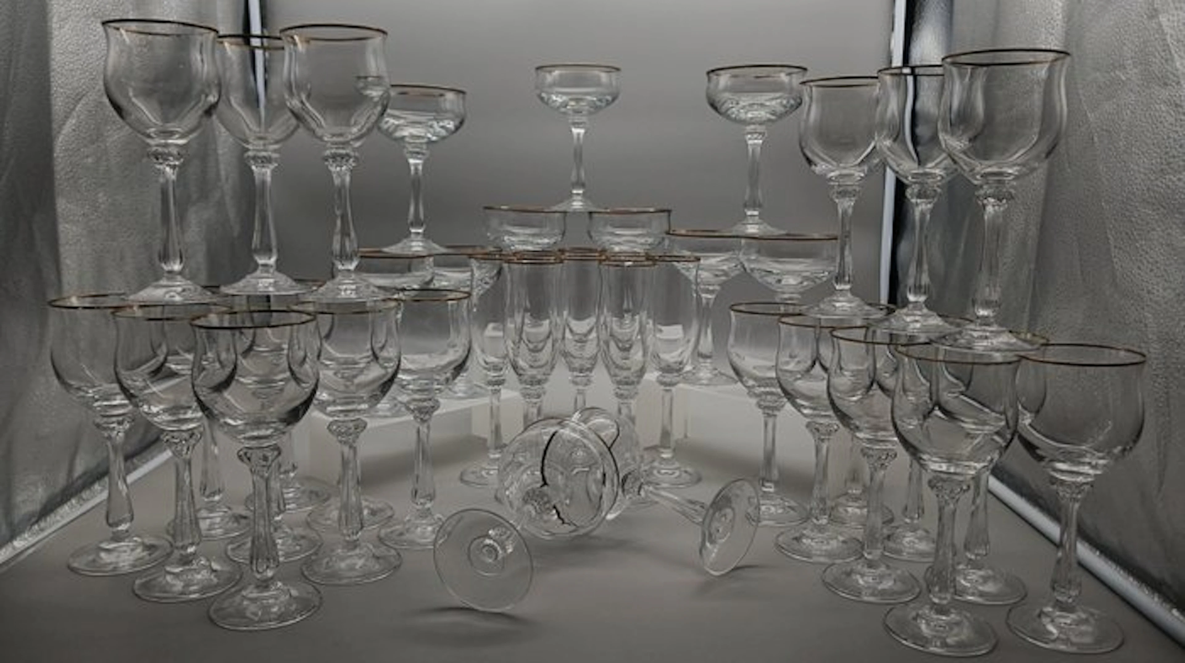Mikasa - Drinking set (42) - Chalfonte - Crystal