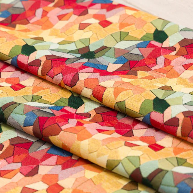 AA168 - Precious Gobelin - Geometric Mosaic Fabric - Textile - 280 cm - 100 cm