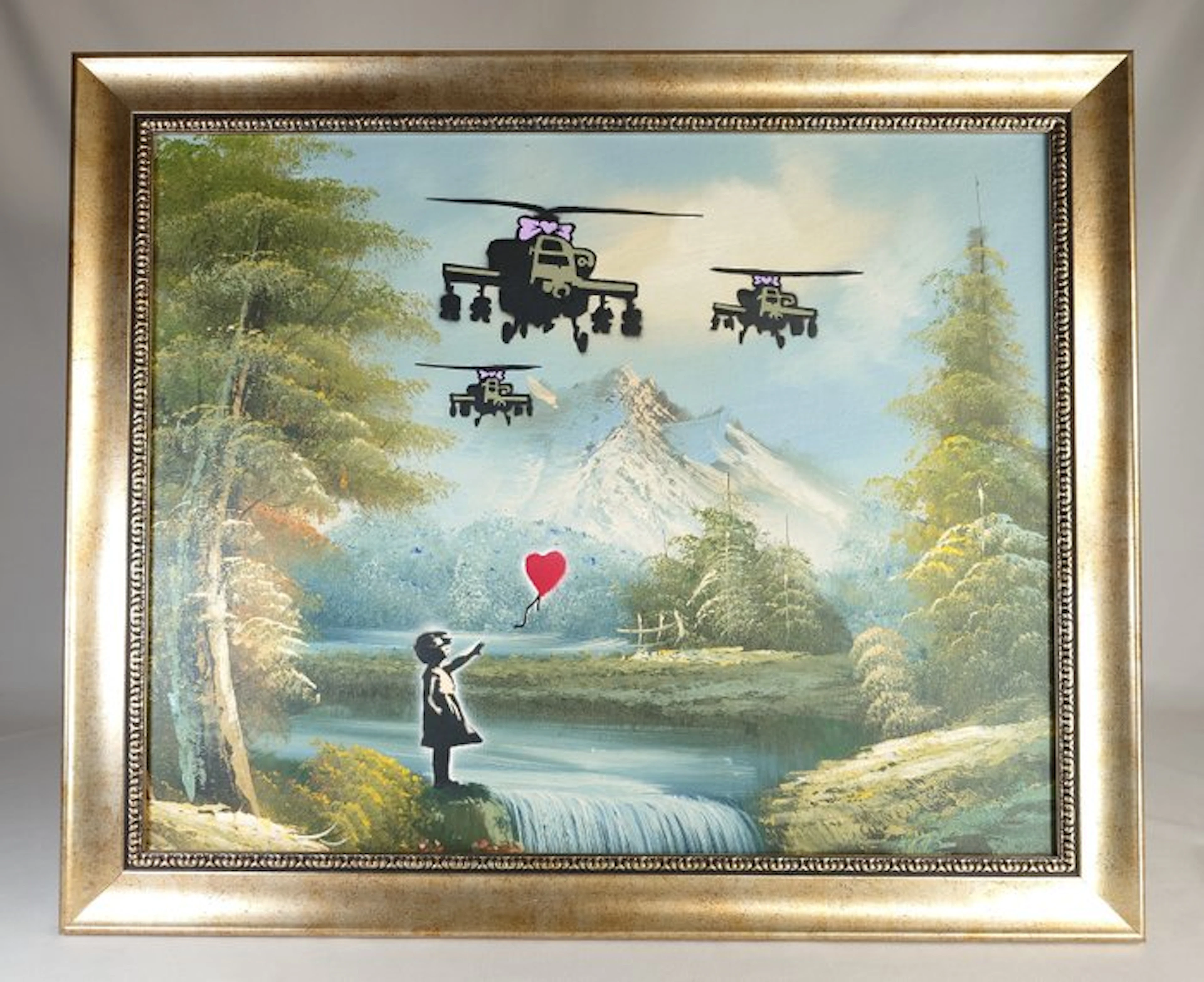 Fictional World (1980) - Banksy´s Helicopter helps Glowing Girl with Balloon