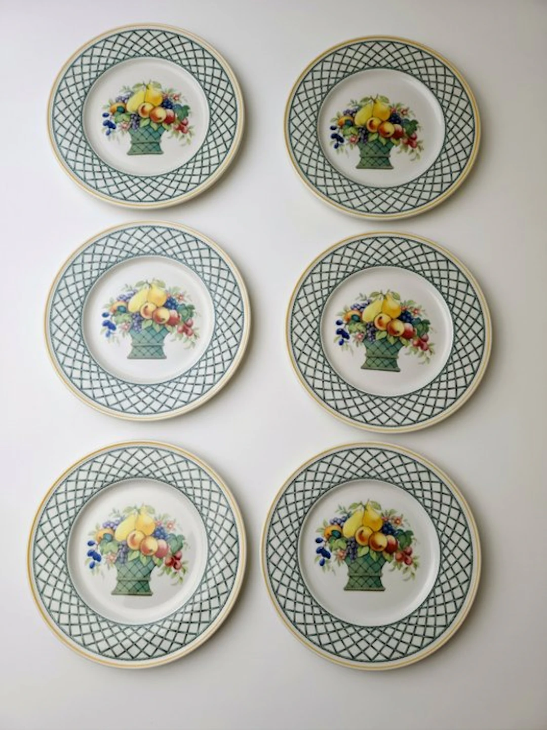 Villeroy & Boch - "Basket" 6 Kuchenteller /...