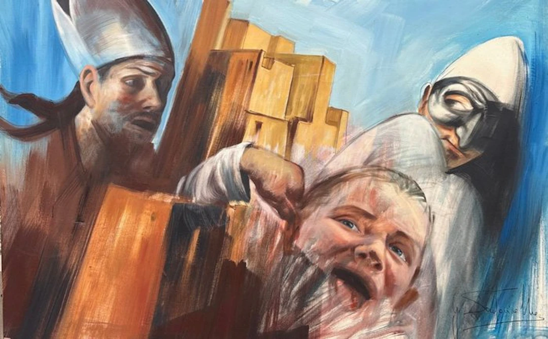 Giovanni Santaniello (1967) - San Gennaro e Pulcinella