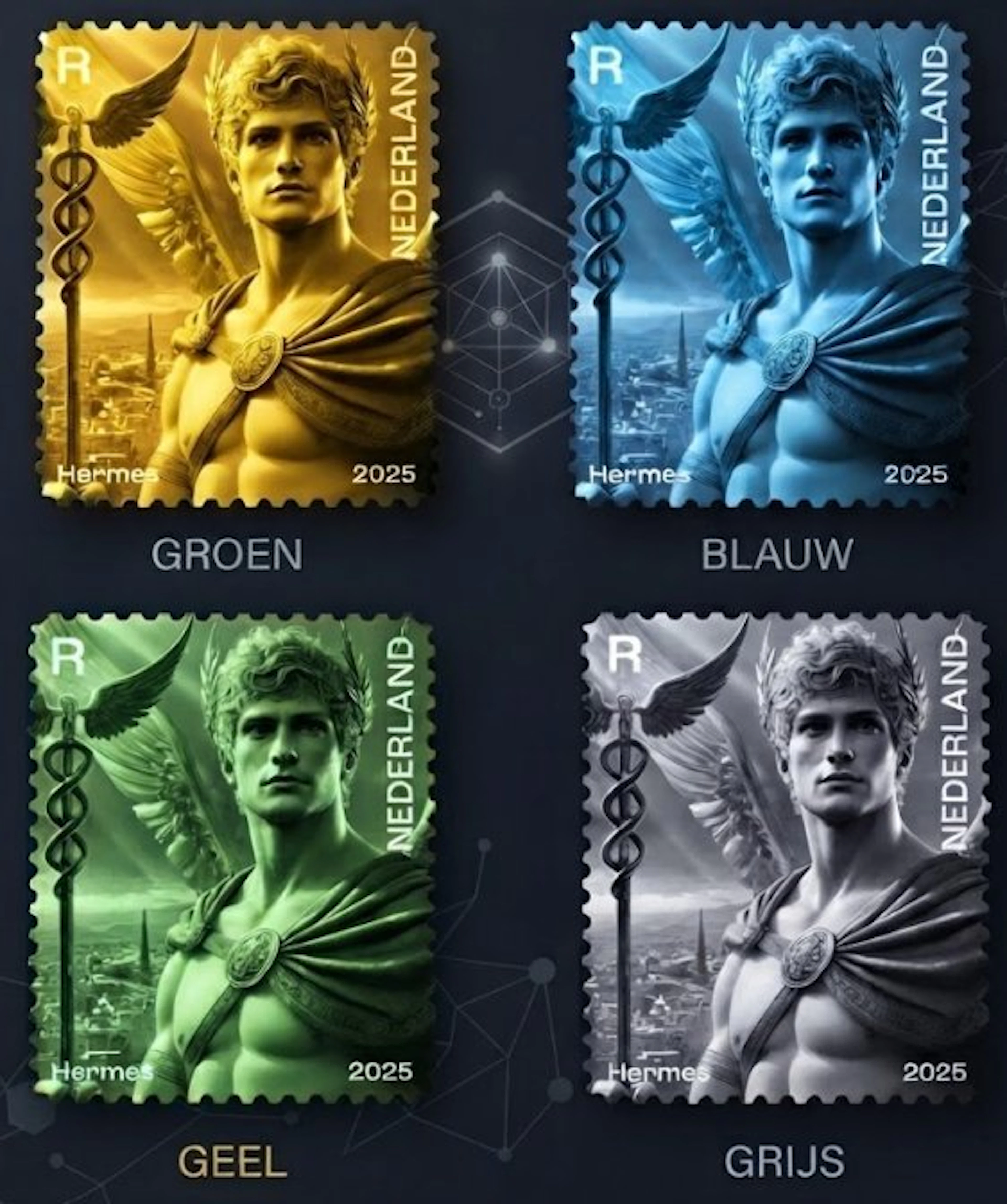 Netherlands 2025 - Netherlands - Crypto Stamp 4 (Hermes)...