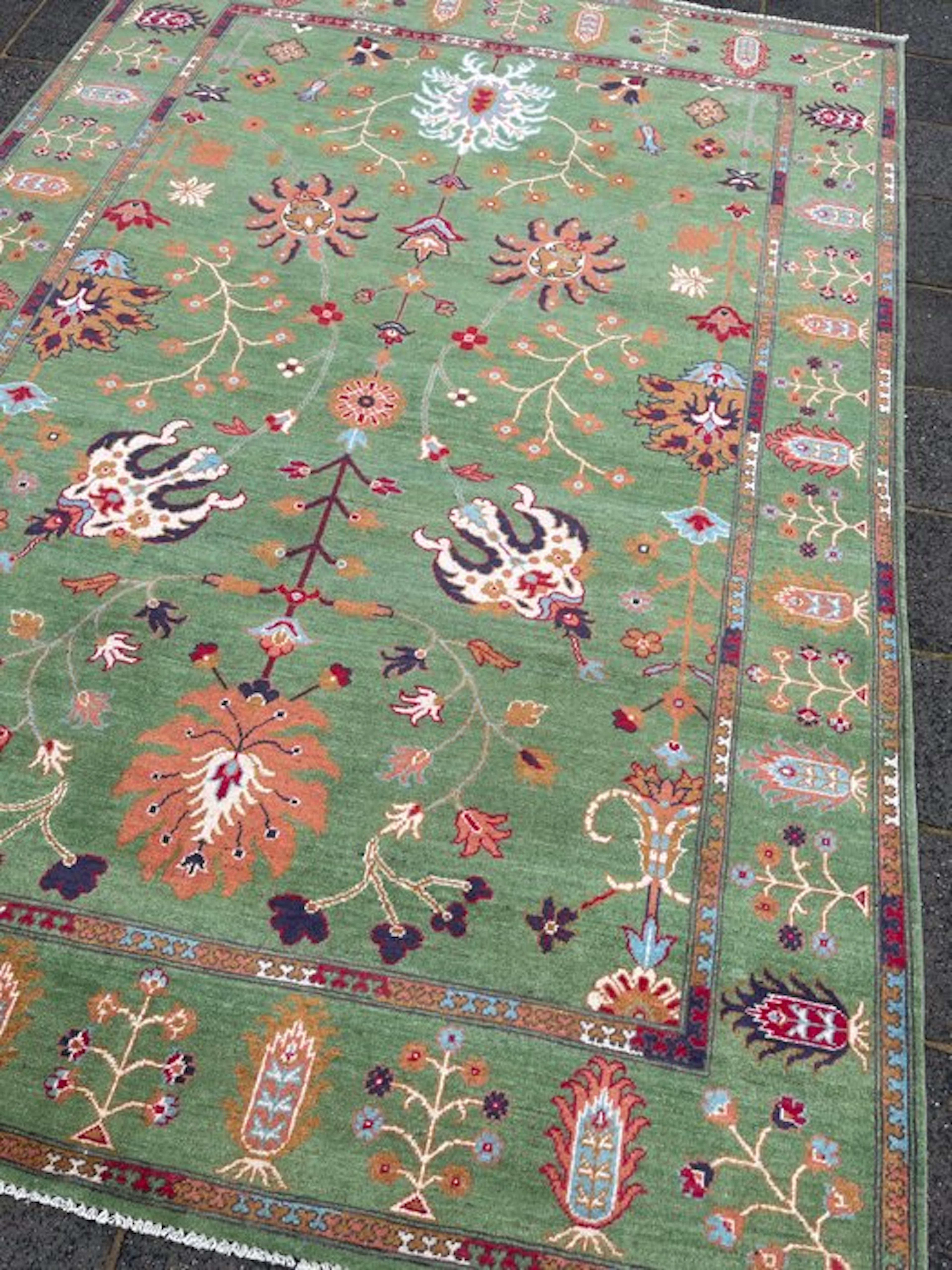 Afghan modern Ziegler - (unused) - hand-knotted - wool...