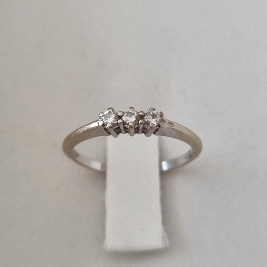 Ring - 18 kt. White gold Diamond (Natural)