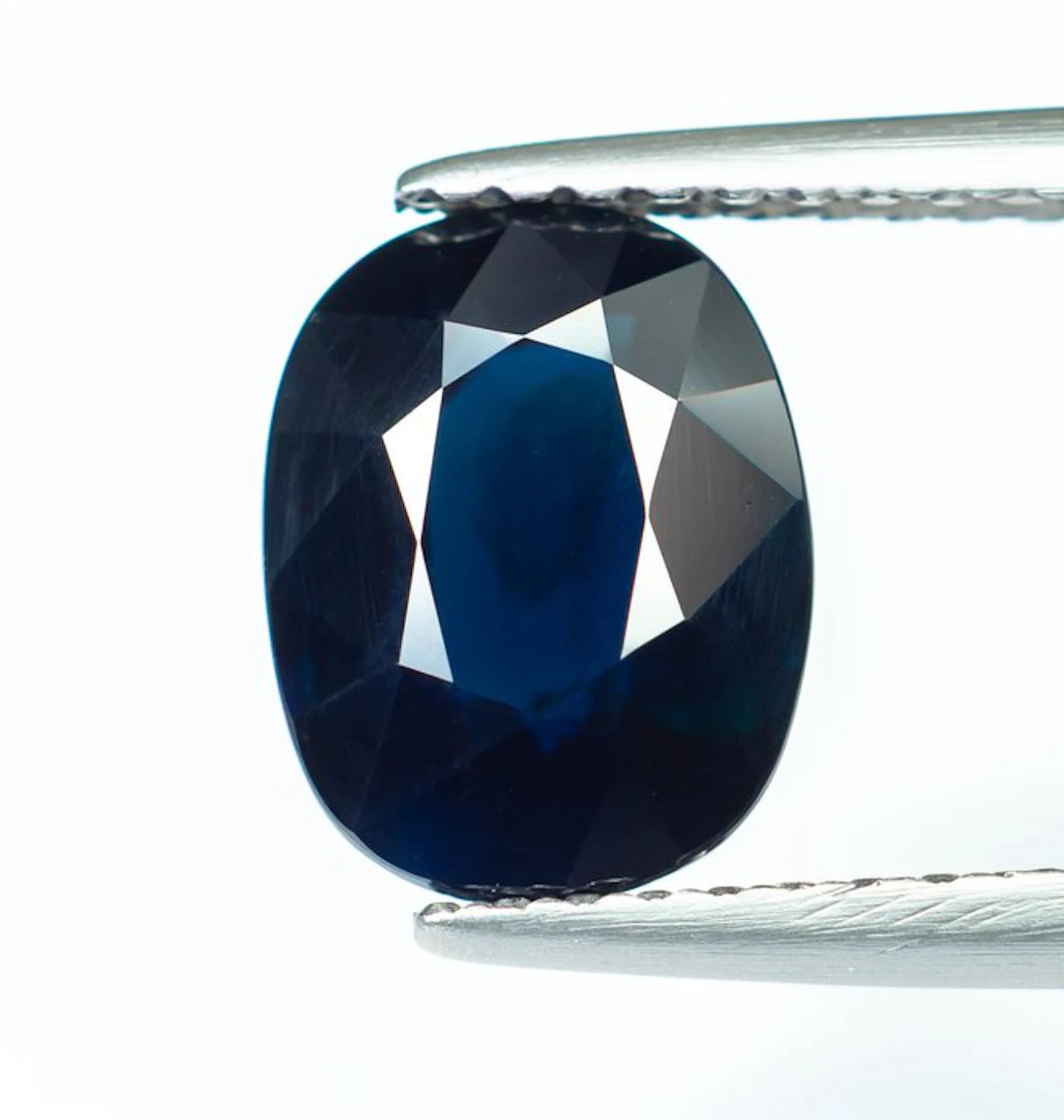 No reserve price Sapphire - 2.70 ct - Bellerophon Gemlab - Deep Greenish Blue