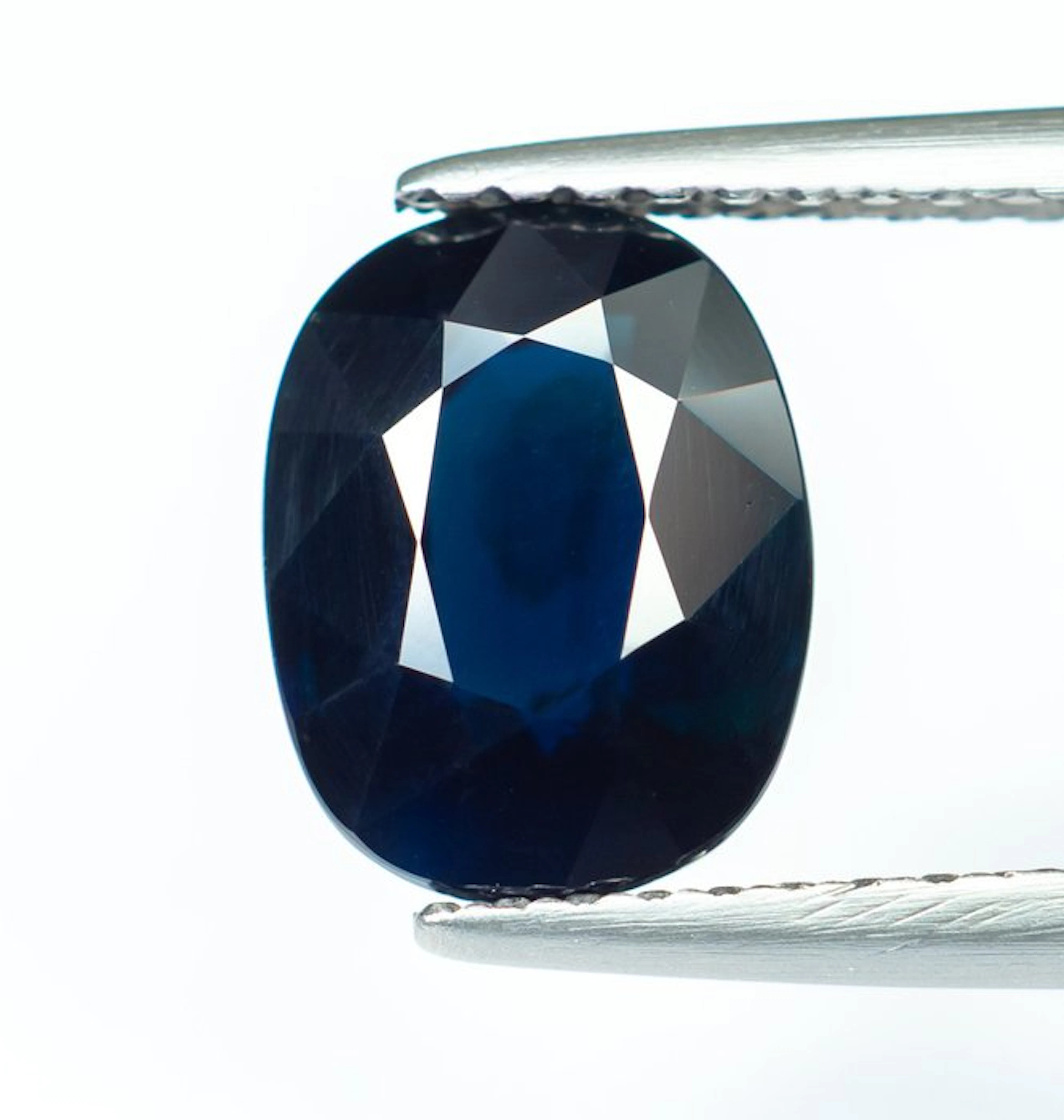 No reserve price Sapphire - 2.70 ct - Bellerophon Gemlab - Deep Greenish Blue