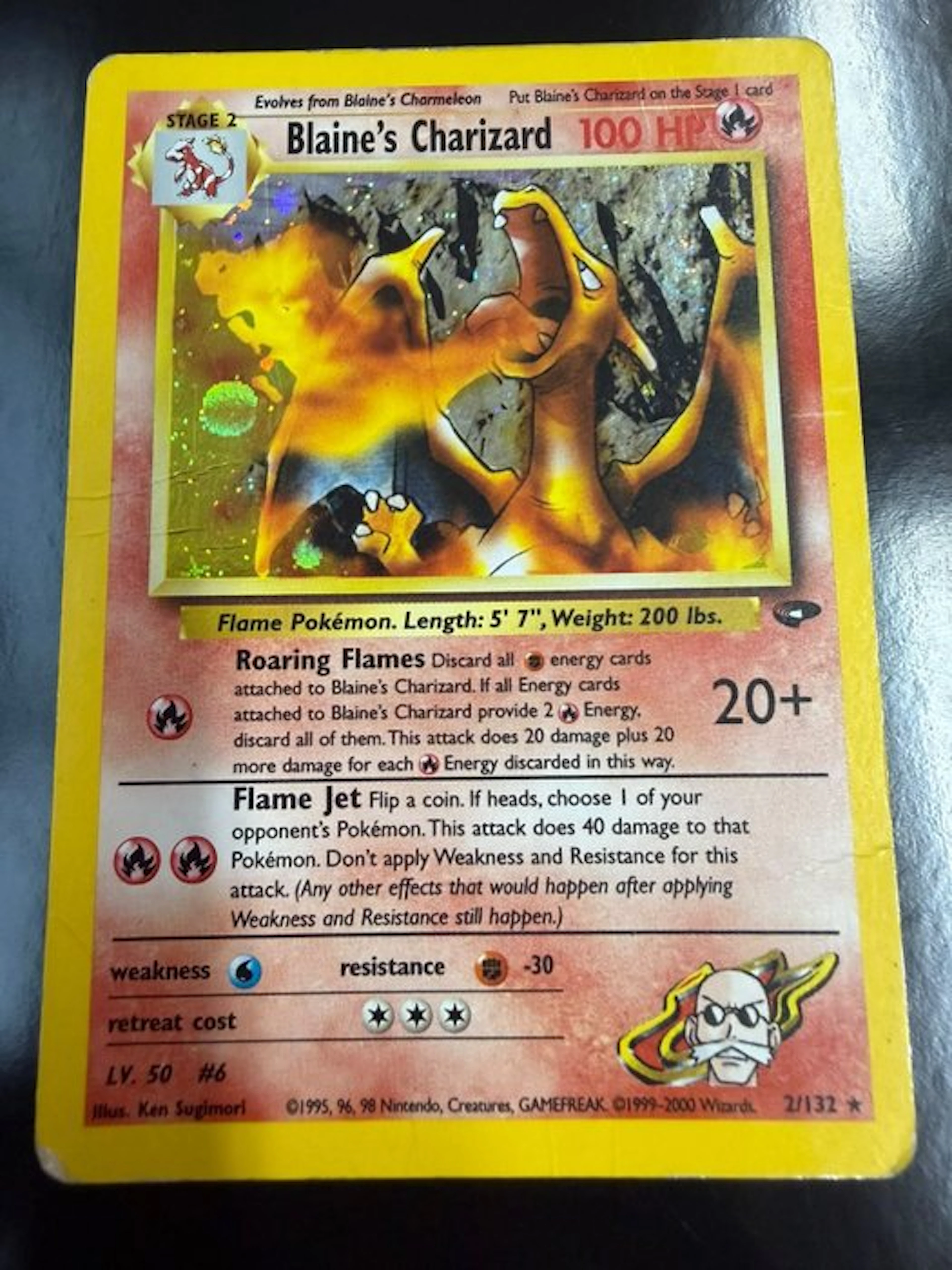 Pokémon - 1 Card - Charizard, Blaine's Charizard Holo