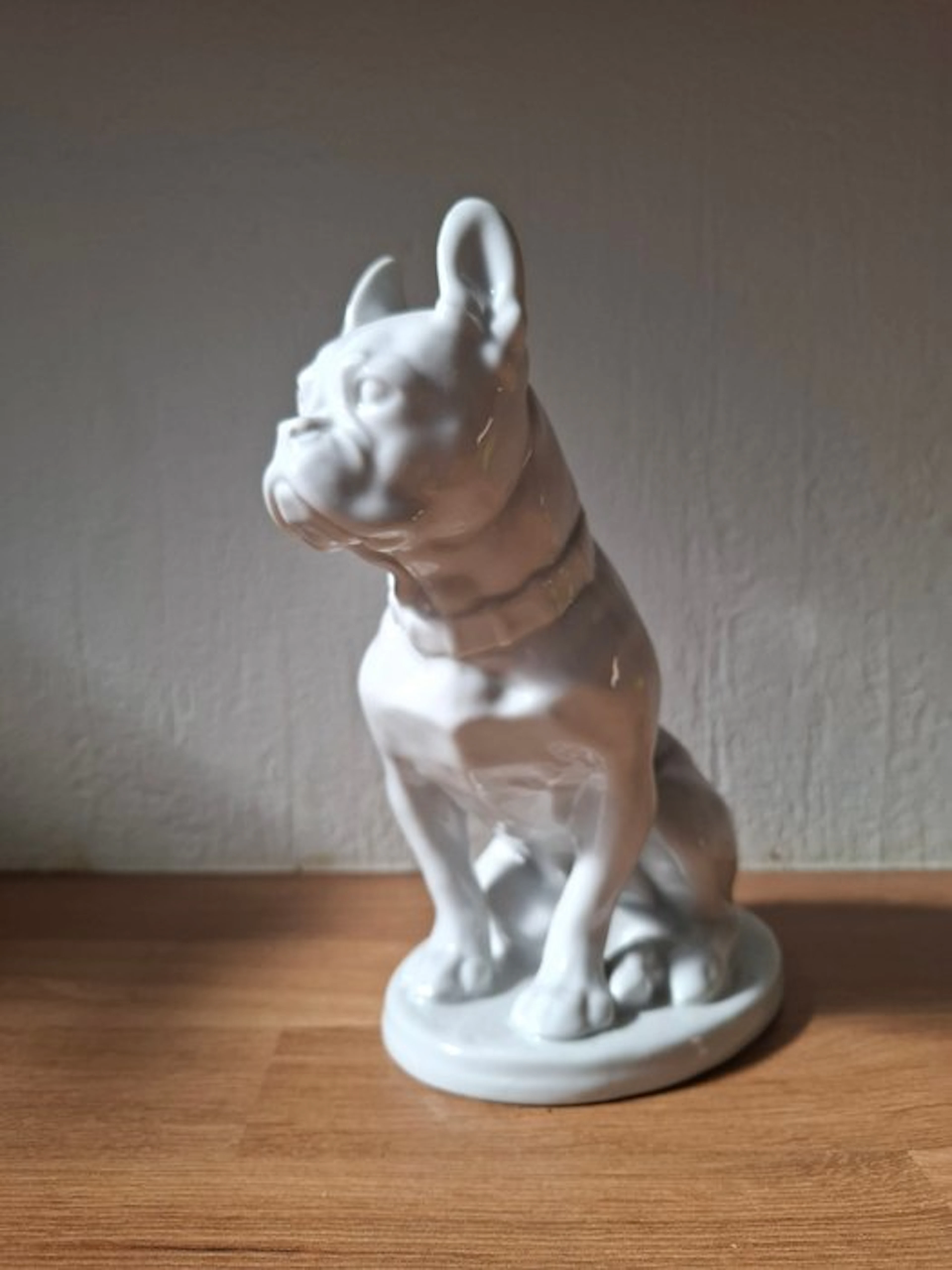 Lomonosov - Sculpture, Bulldog - 21 cm - Porcelain