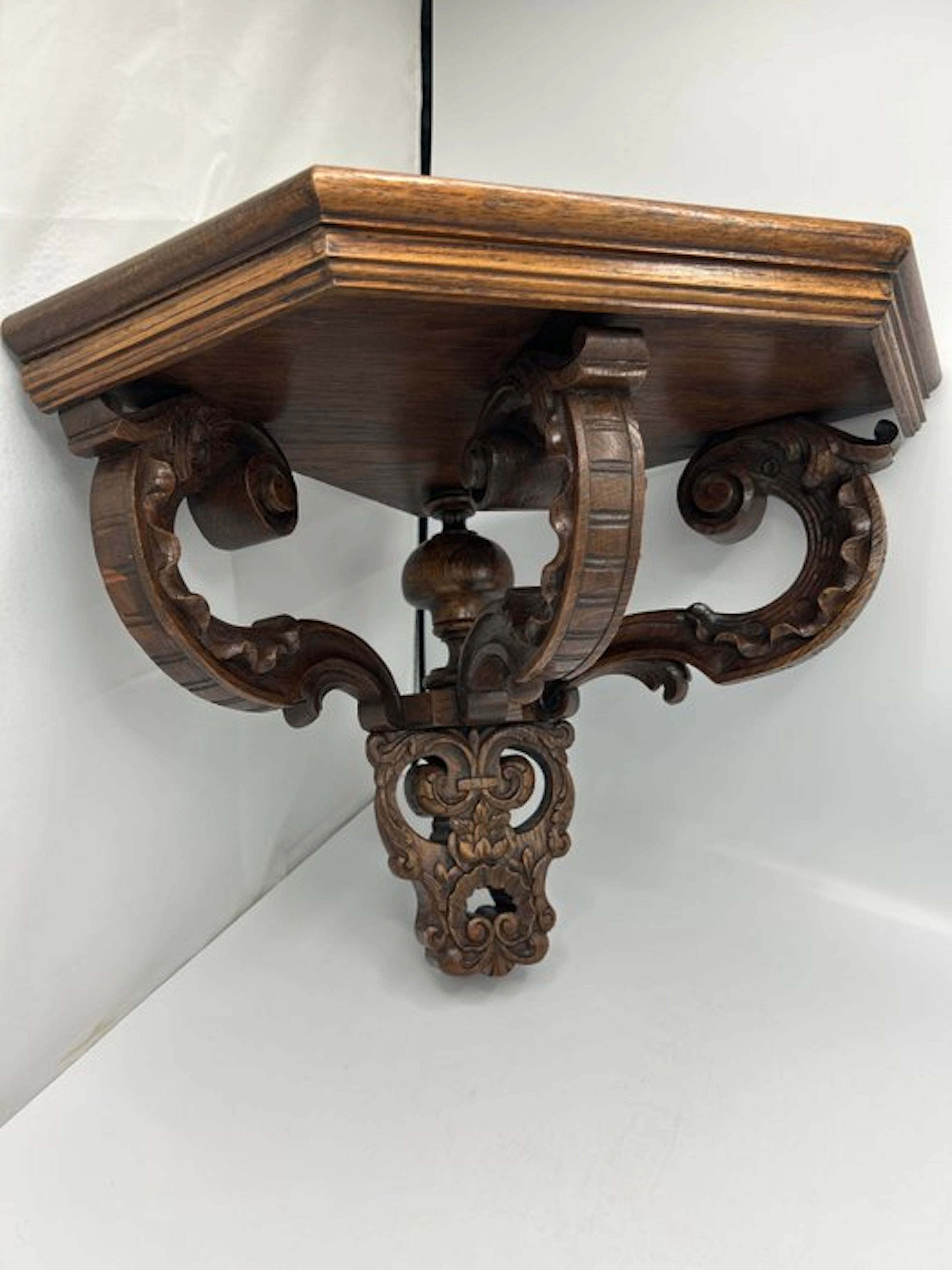 houtsnijwerk - Console table - Antique (Neo-)Baroque wall...