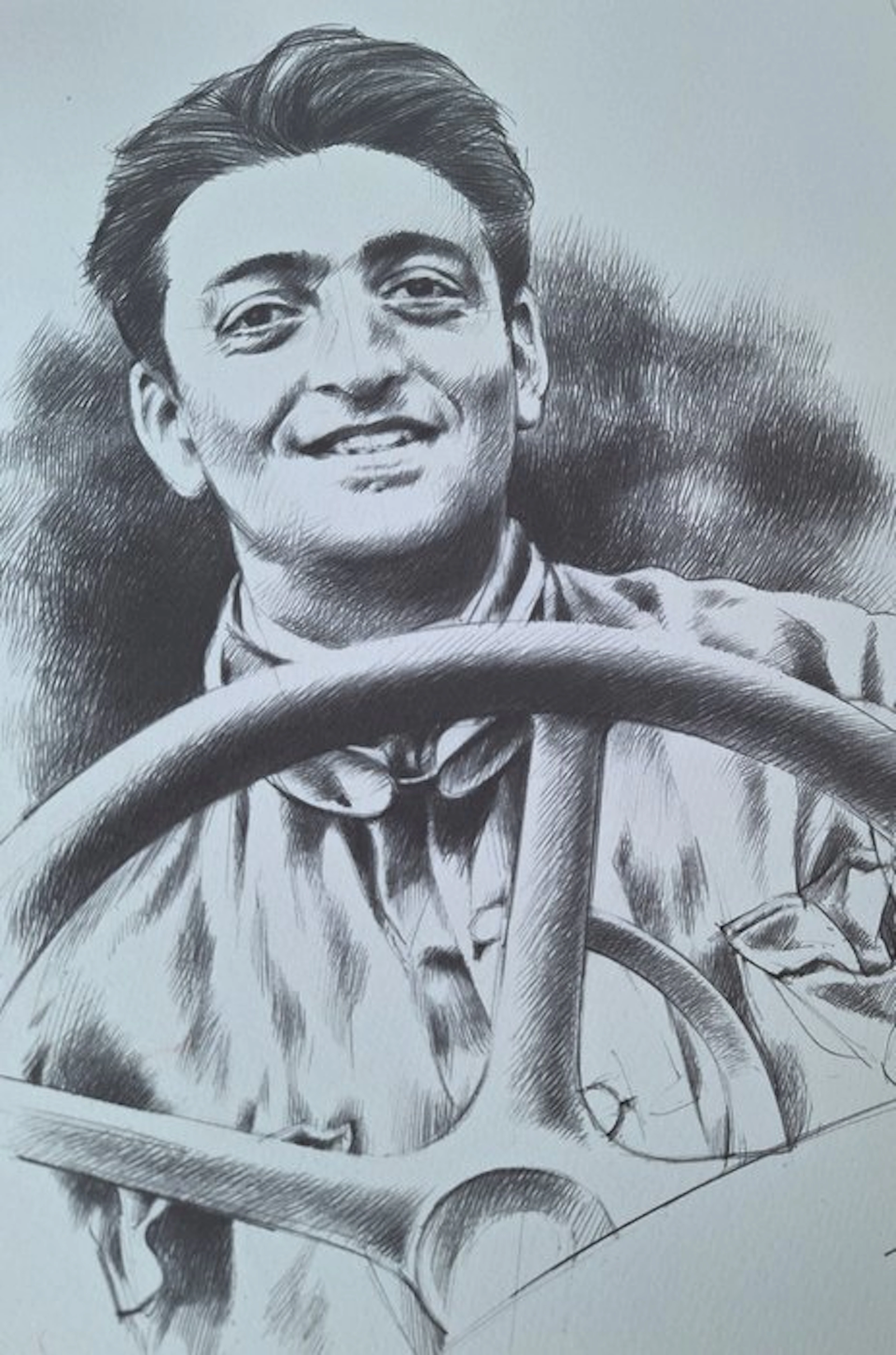 Flavio Manzoni - Ritratto di Enzo Ferrari