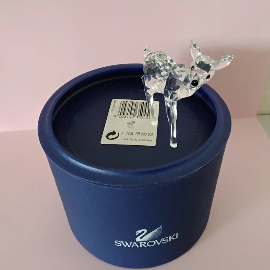 Swarovski - Figurine - Deer Fawn 235045 - Box - Crystal