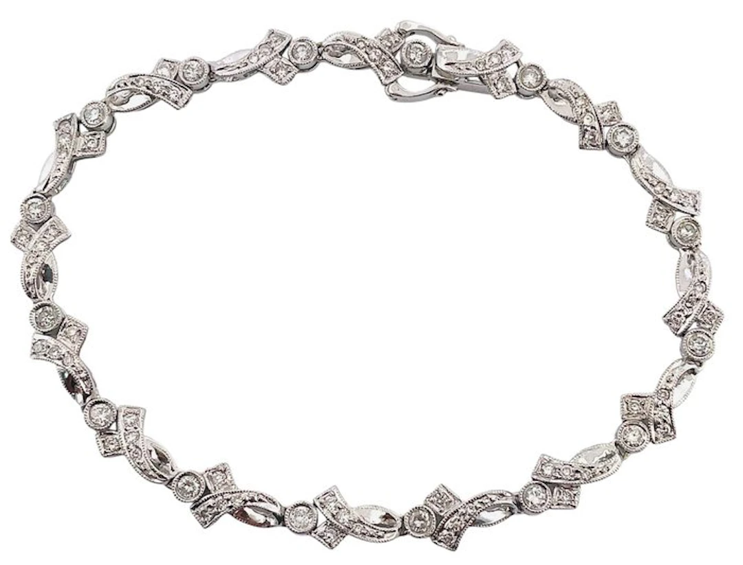 Bracelet - 18 kt. White gold Diamond (Natural)