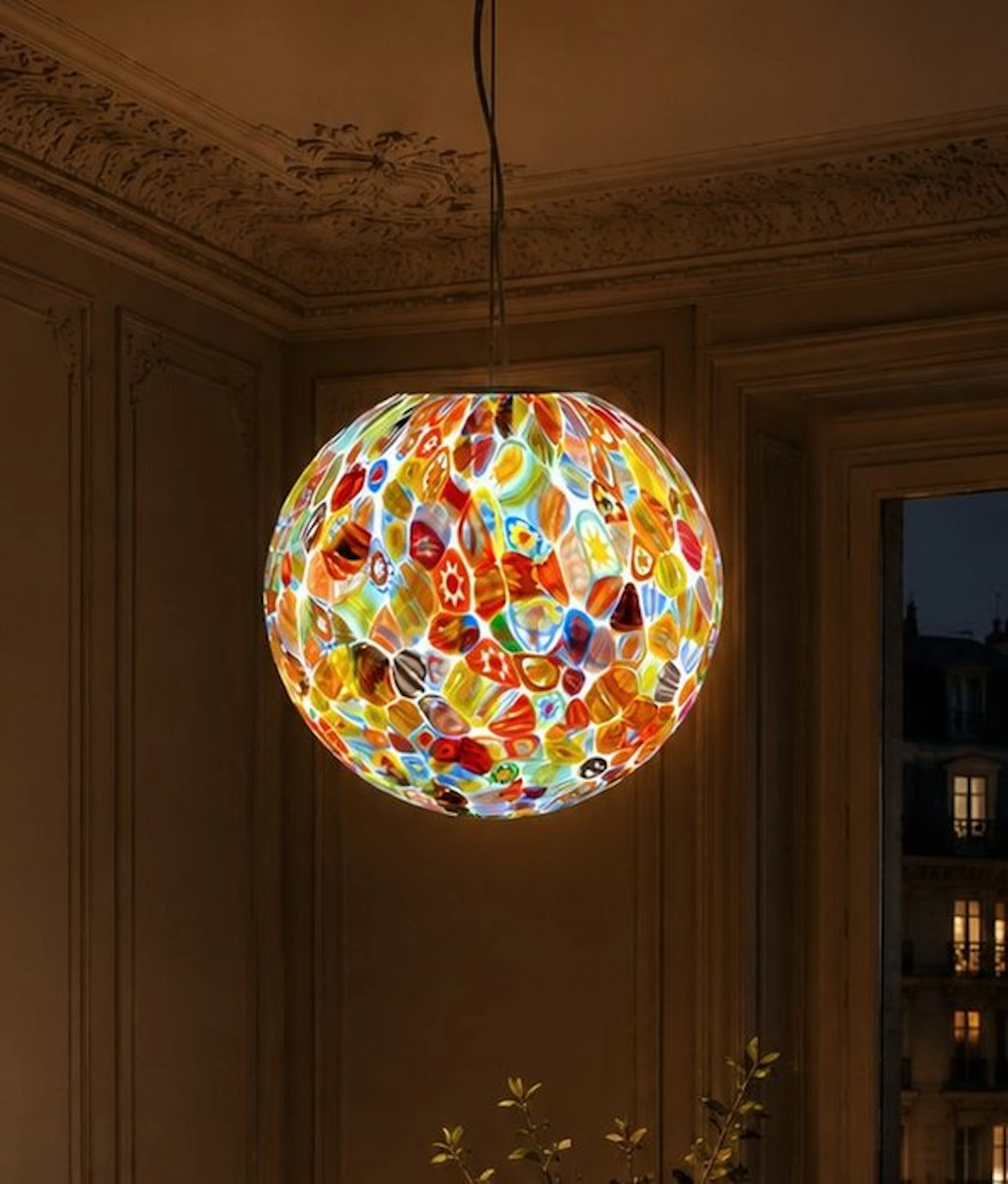 MIMU interior - Hanging lamp - Murrine Millefiori large D40 - Murano glass