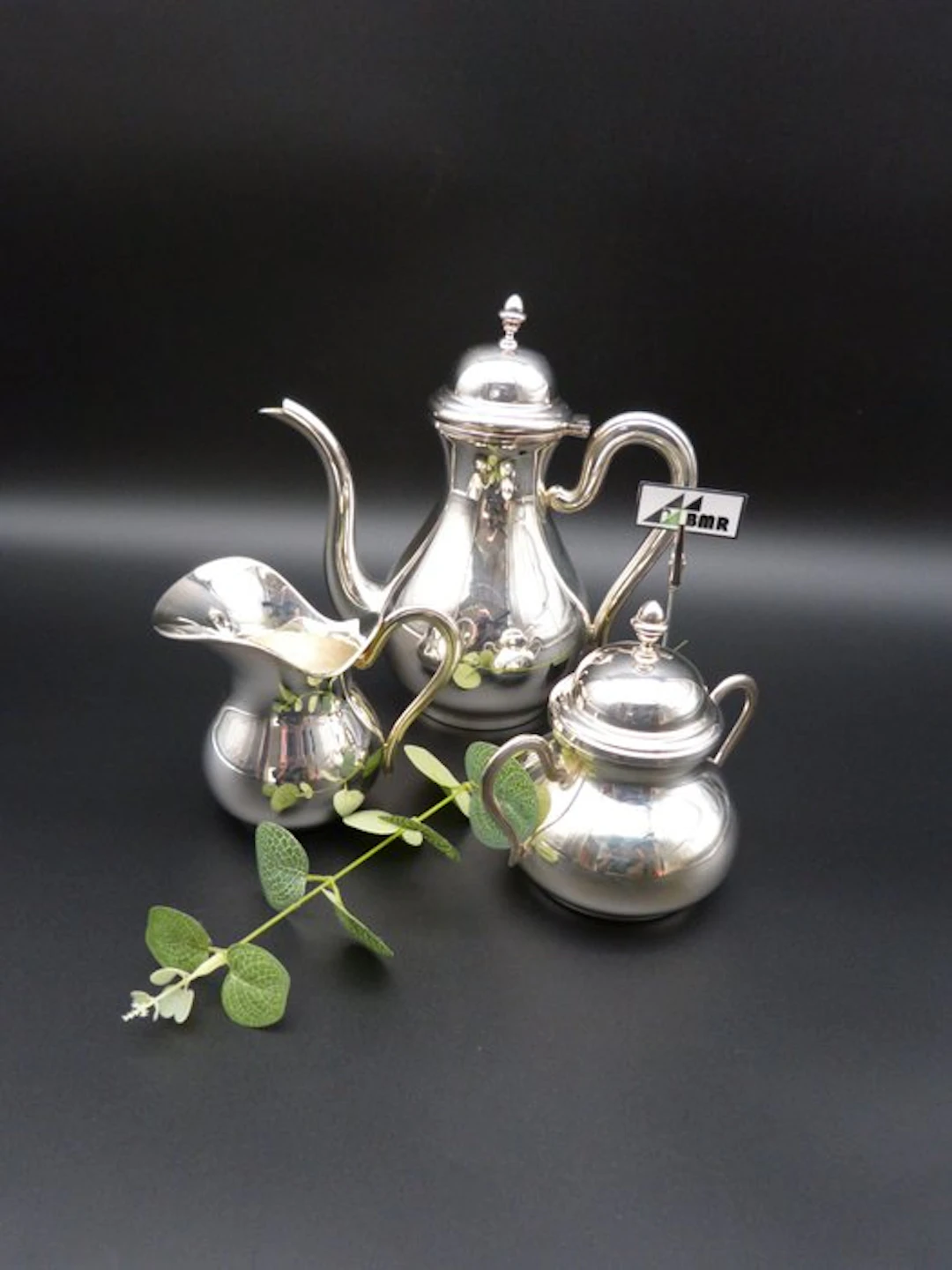 Greggio Rino - Coffee set (3) - .800 silver - Italian