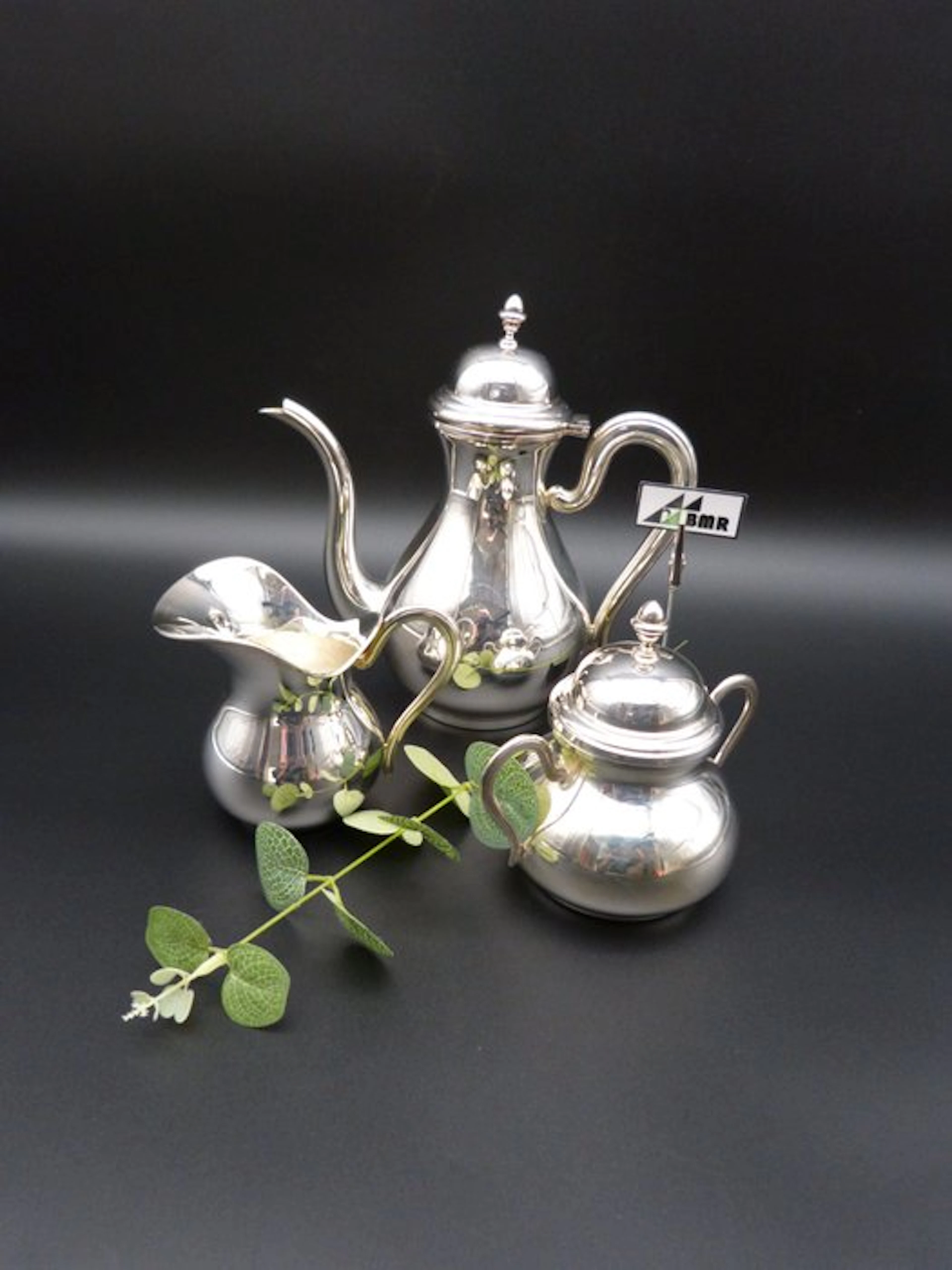 Greggio Rino - Coffee set (3) - .800 silver - Italian