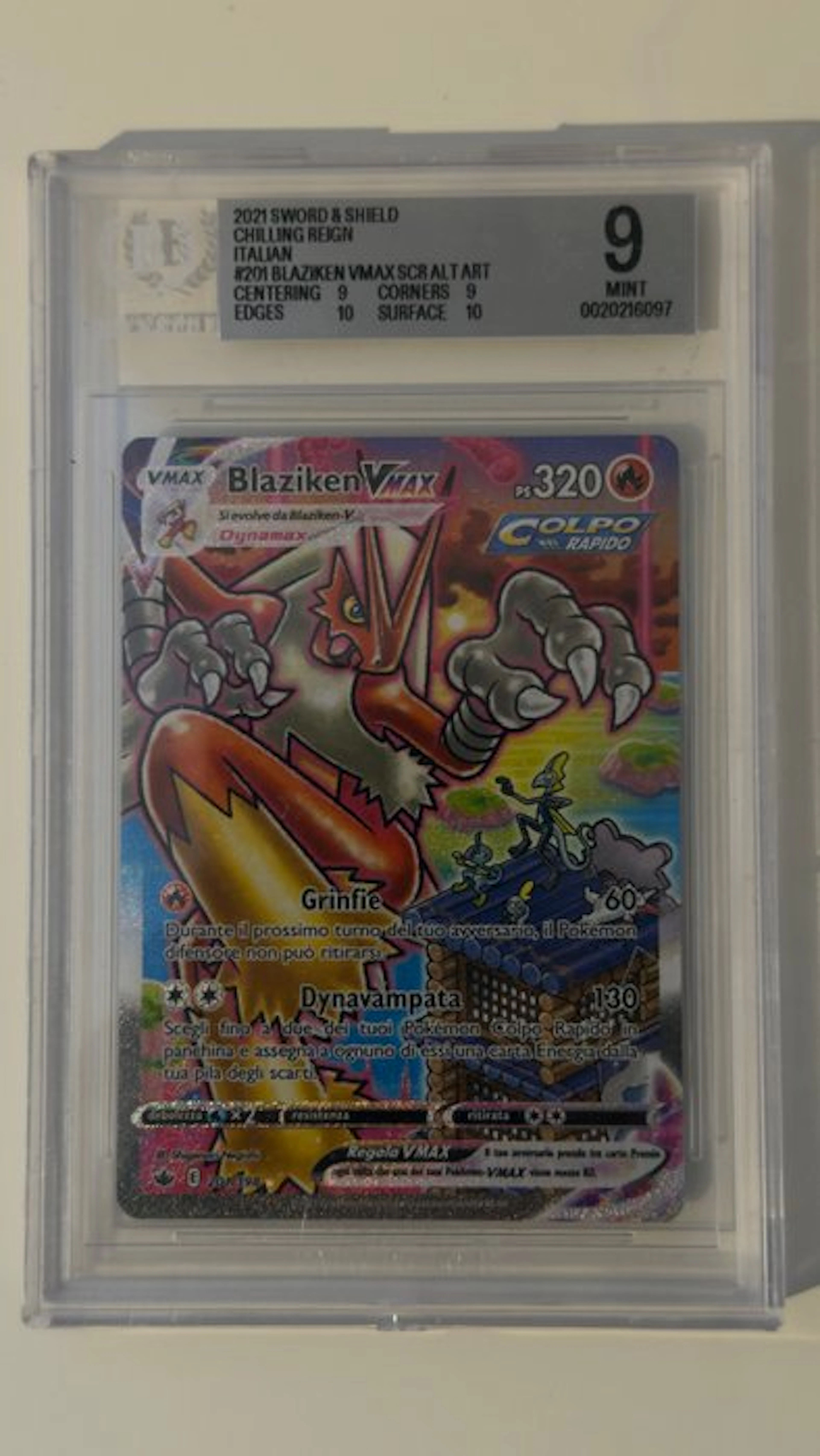 Pokémon - 1 Graded card - Blaziken CRE 201 Foil