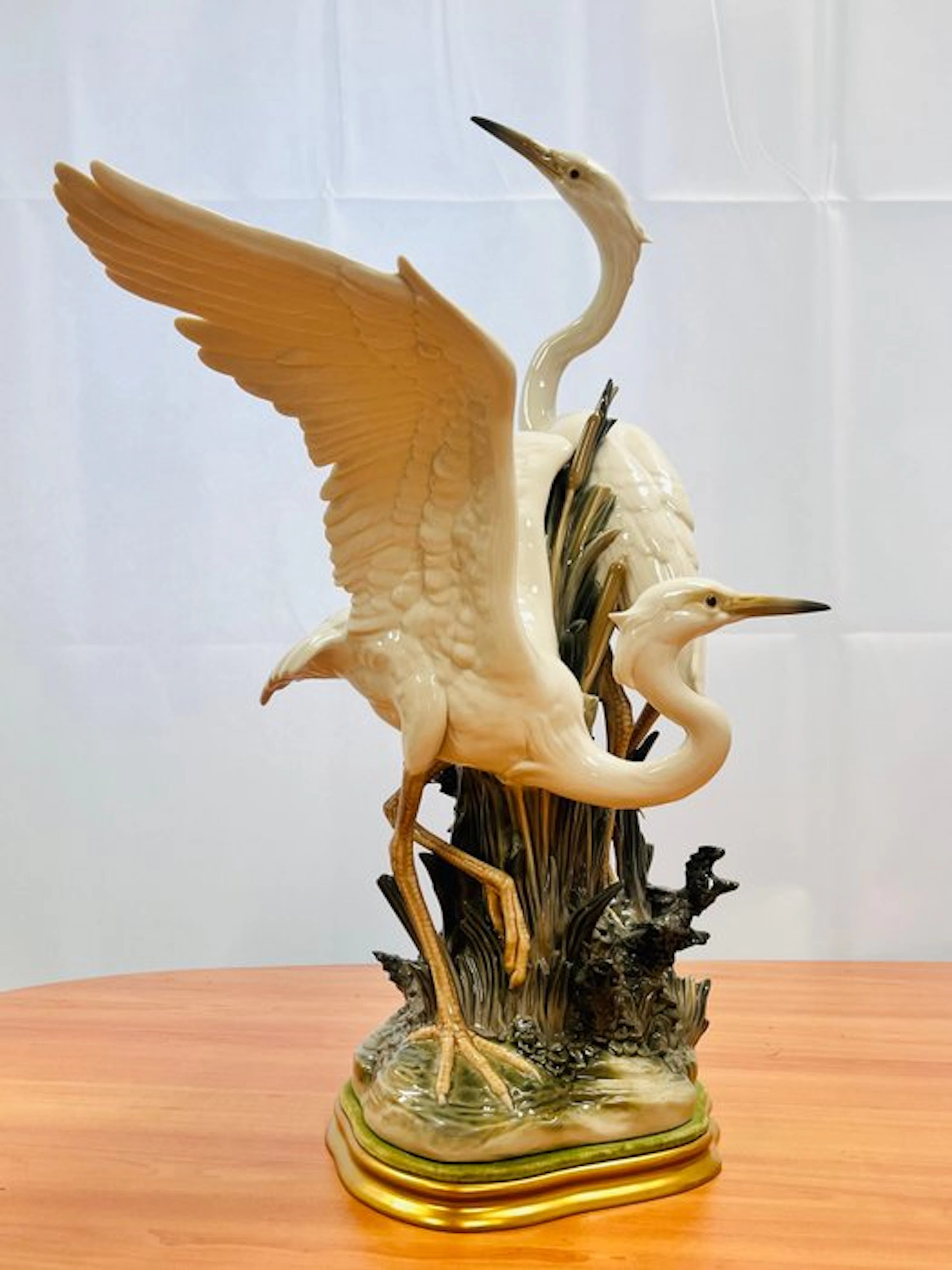 Lladró - Salvador Debón - Sculpture, Herons - 60 cm - Porcelain
