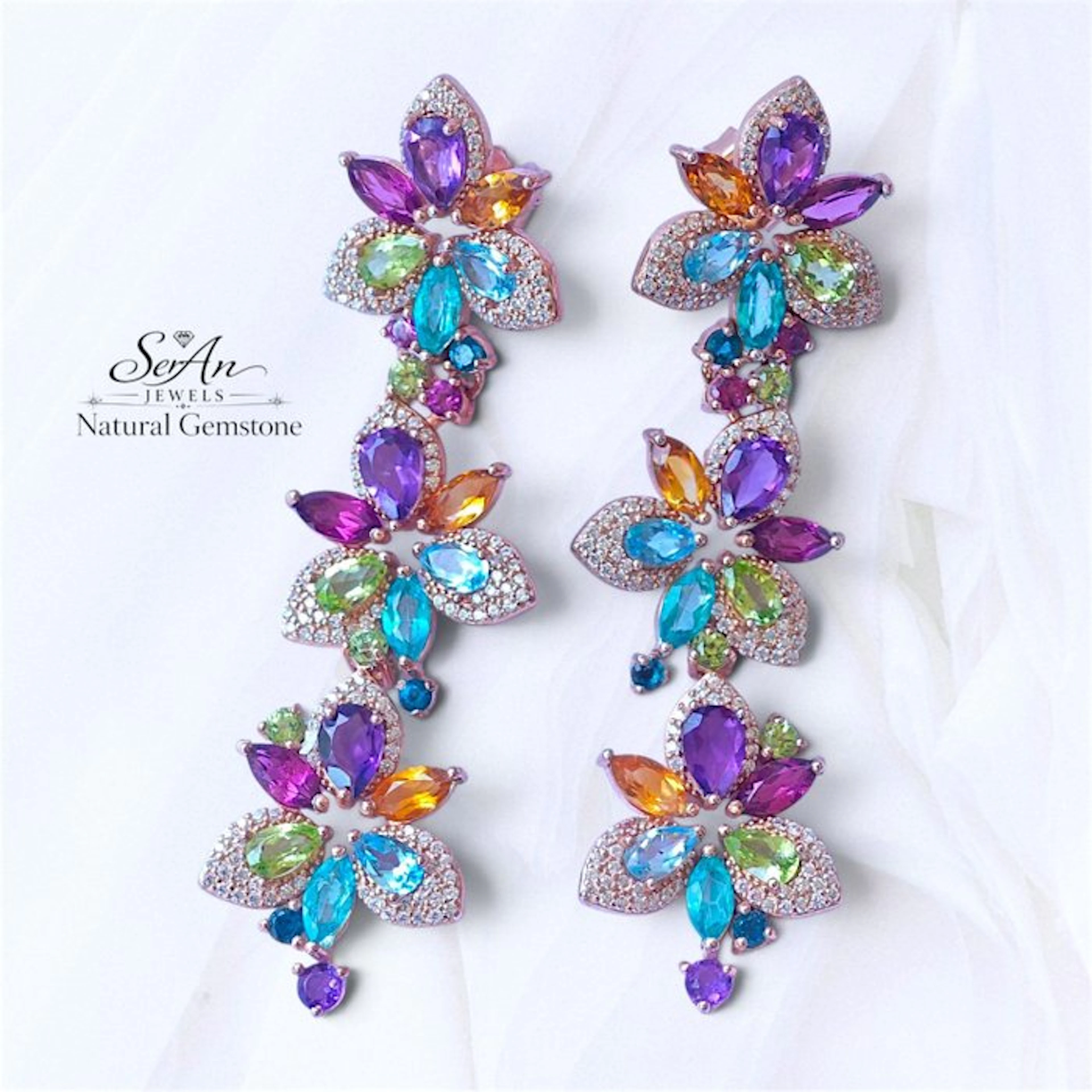 No reserve price - Cocktail earrings Silver