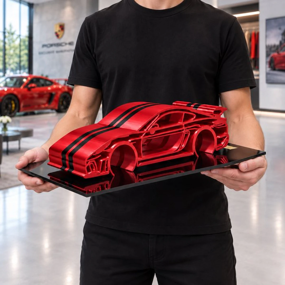 Porsche 718 GT4 "Racing Red" - 1/12 Scale - XXL Car...