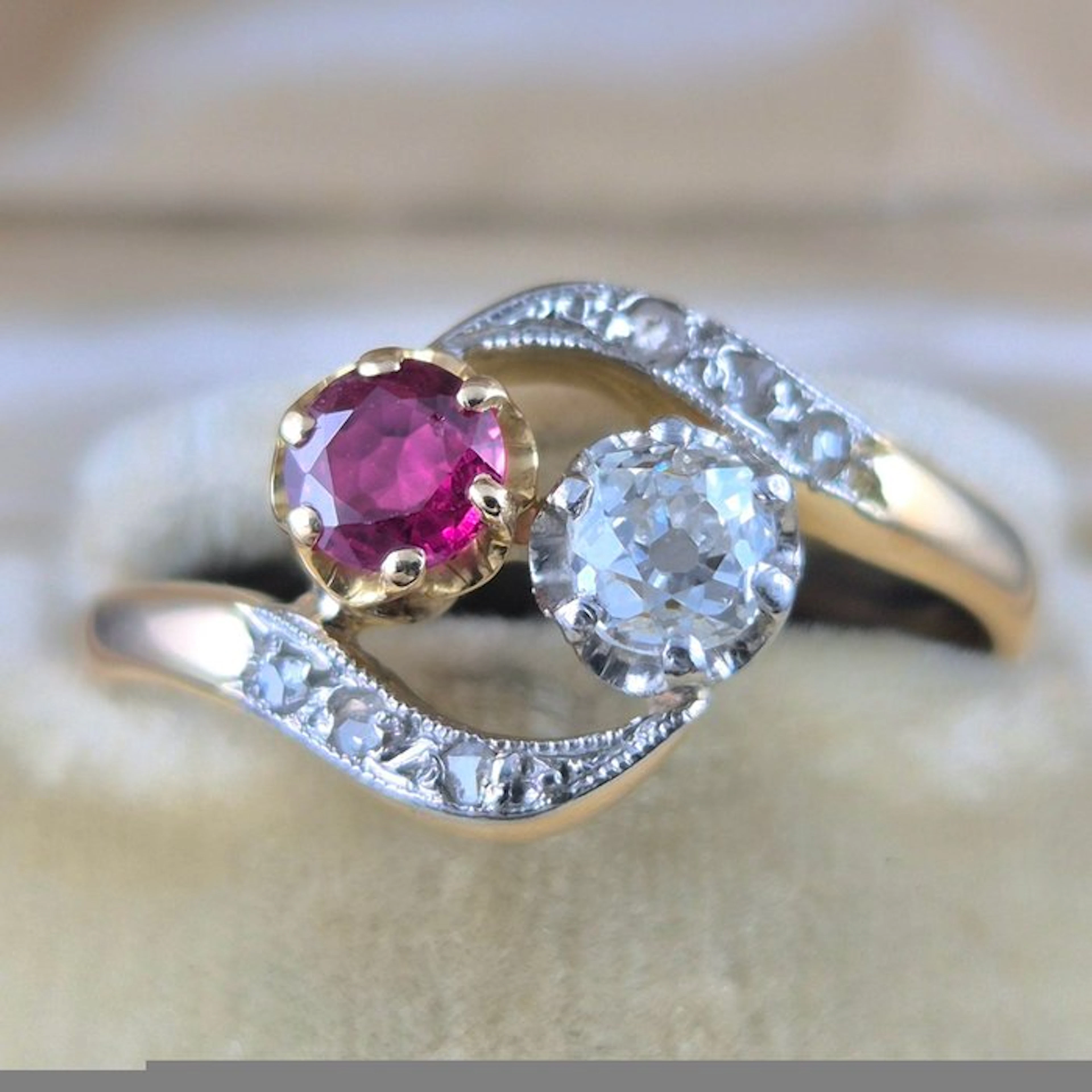 No reserve price - Ring - 18 kt