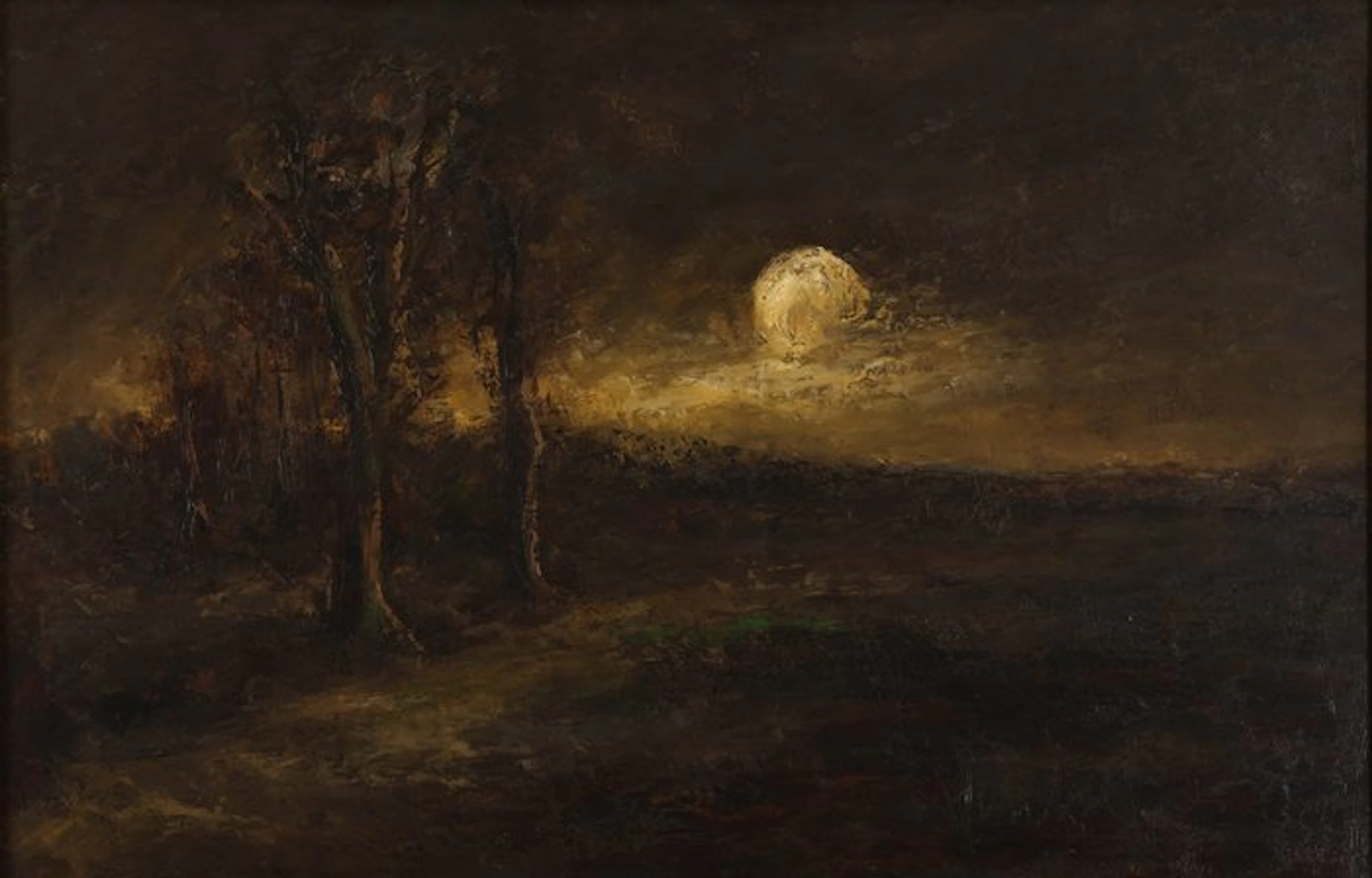 Henk Bies (1928-2006) - Maanlandschap, Croy