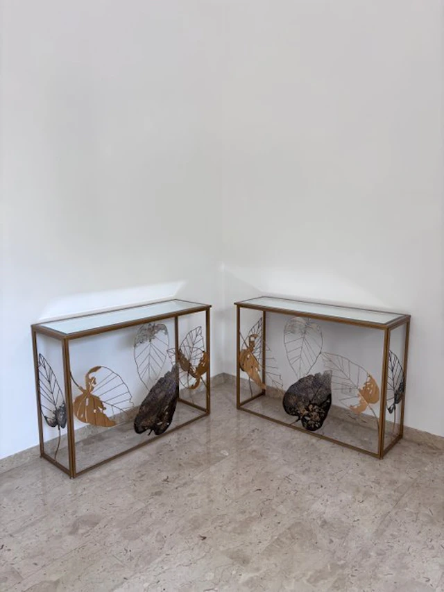 Console table (2) - Golden metal - Console