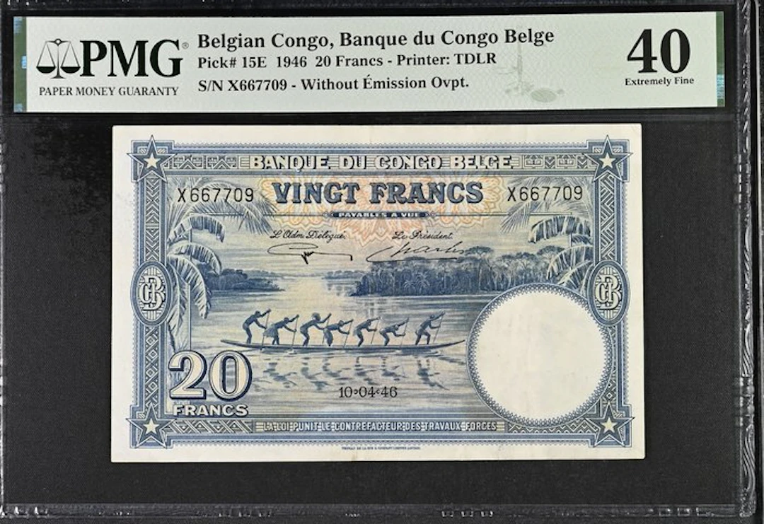 Belgian Congo. - 20 Francs - 1946 - Pick 15E