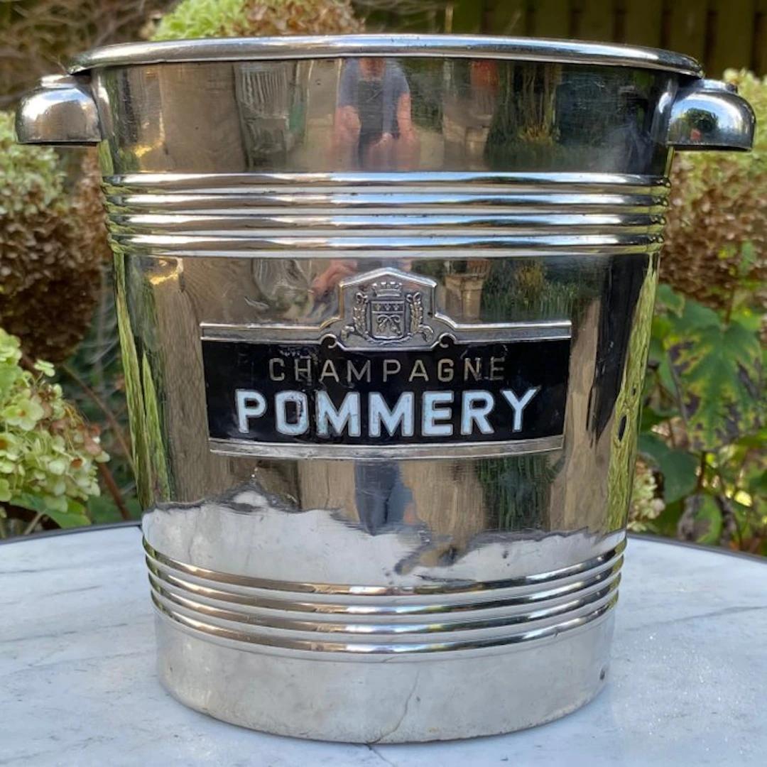 Pommery - Champagne cooler - Nickel-plated or chrome-plated brass