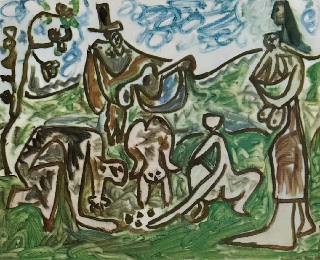 Pablo Picasso (1881-1973) - Lithograph: “Le Déjeuner sur l'herbe, 1961”.