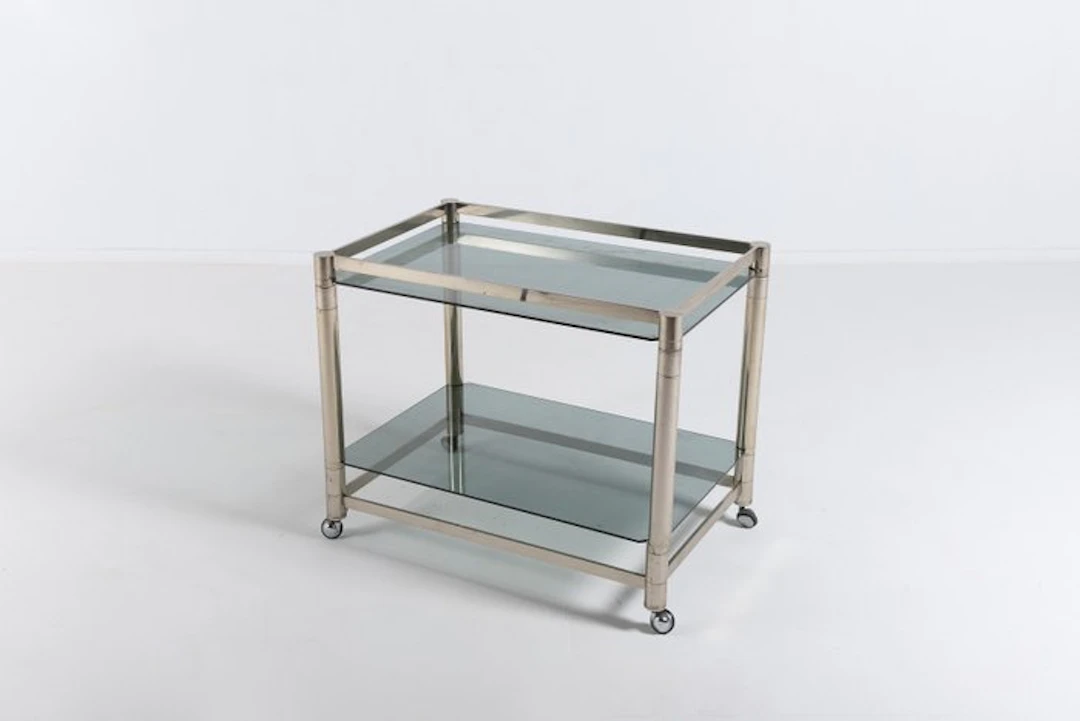 Bar - Glass, Steel - Vintage, Italy