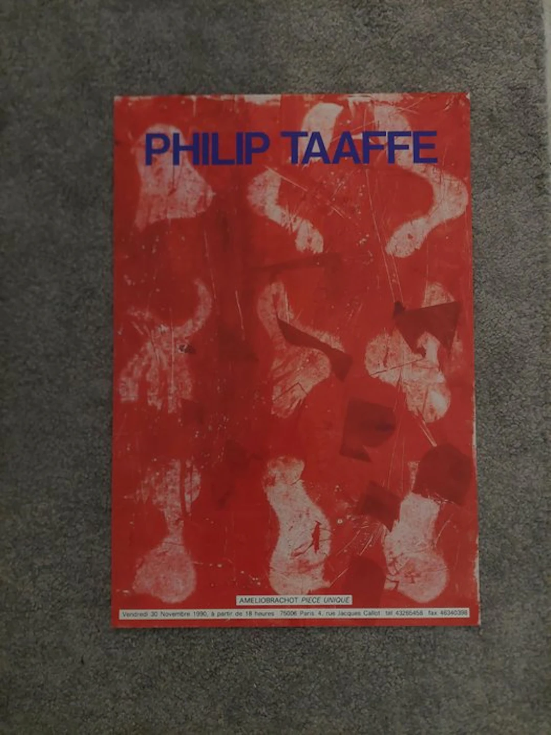 Philip Taaffe - Poster 1990 - Galerie Amelio-Brachot /...