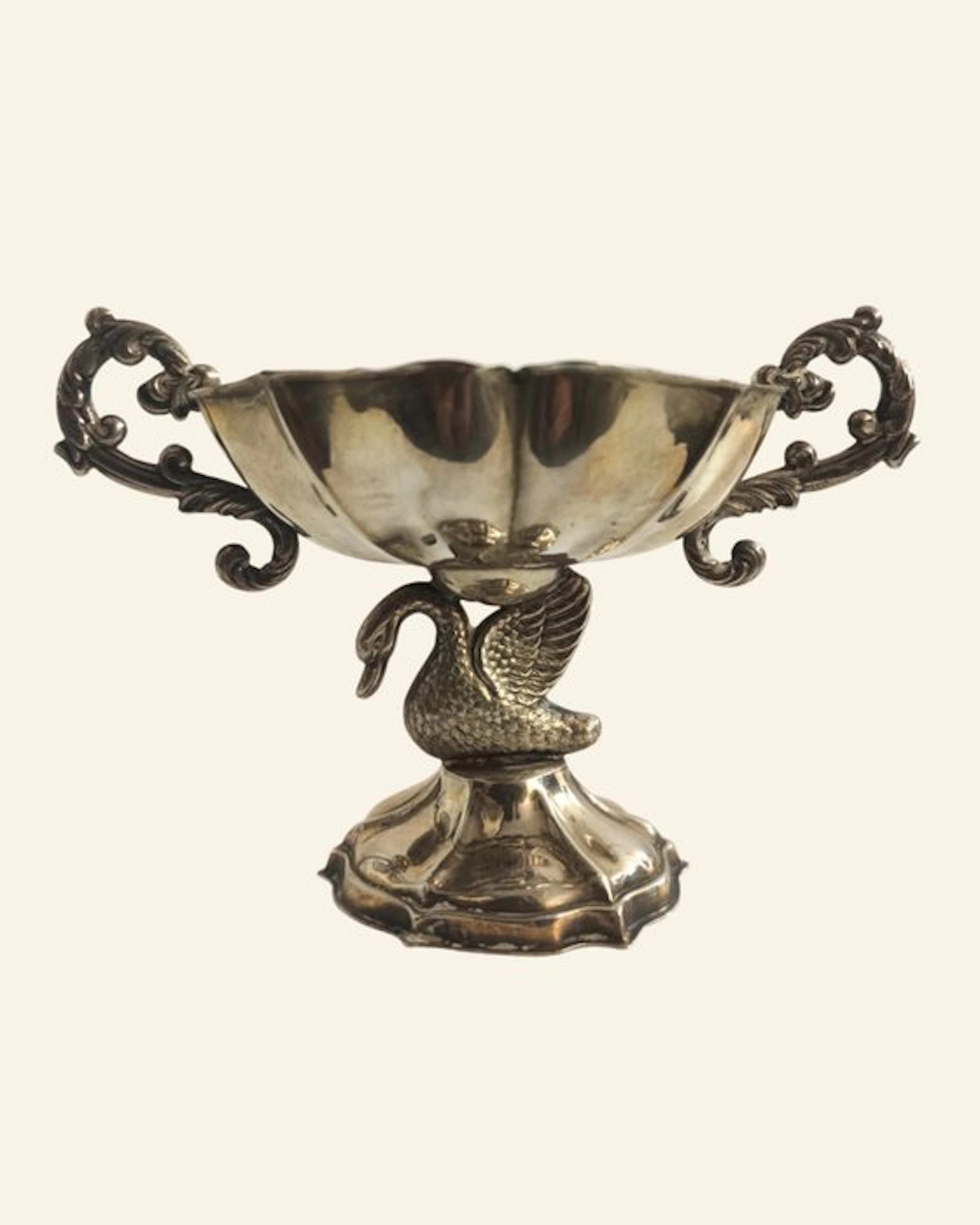 Fruit bowl - Silver - Sterling silver, swan