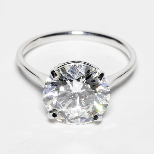 No reserve price - Engagement ring - 18 kt