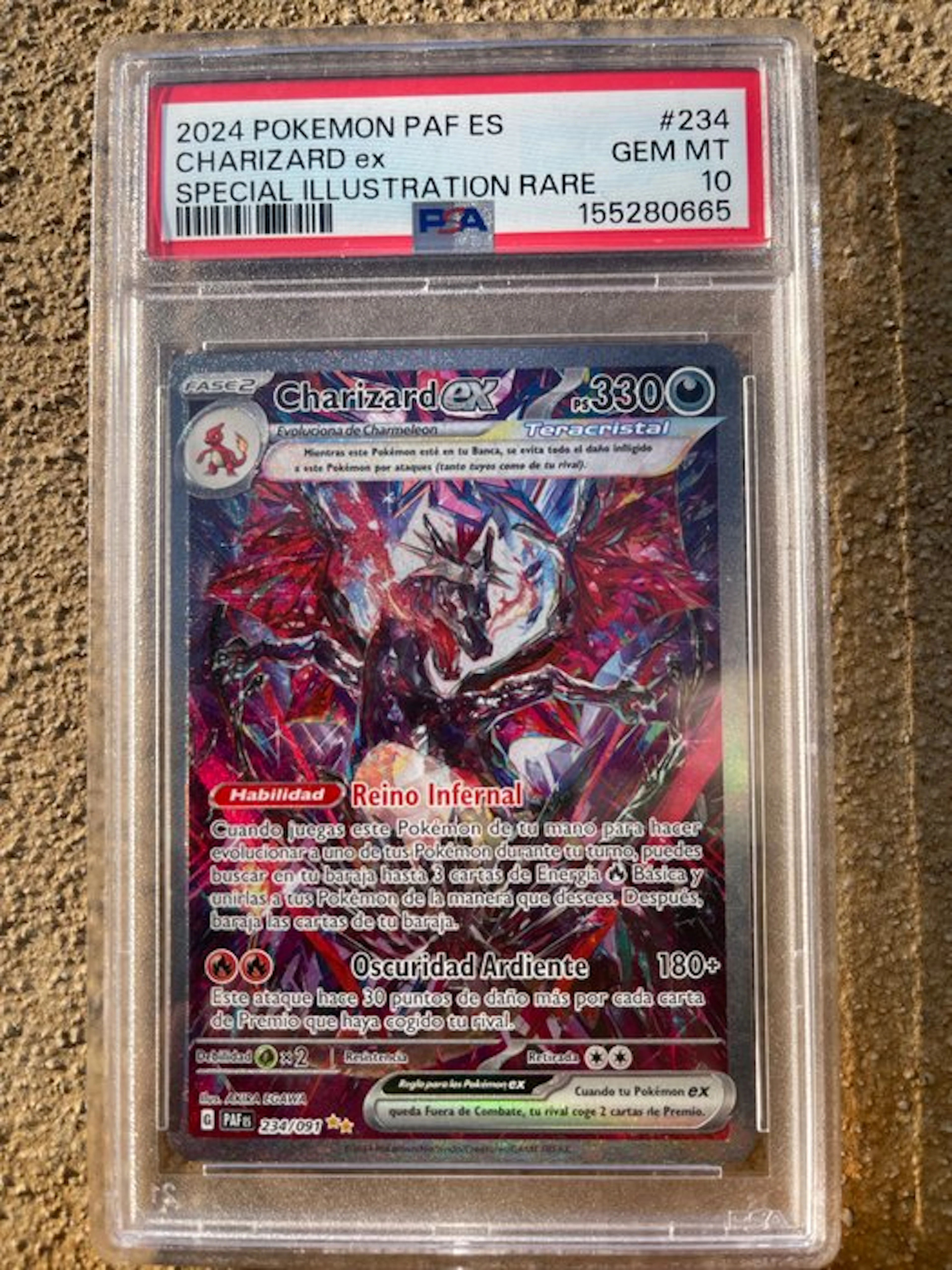 Pokémon - 1 Graded card - Charizard - PSA 10 - EX
