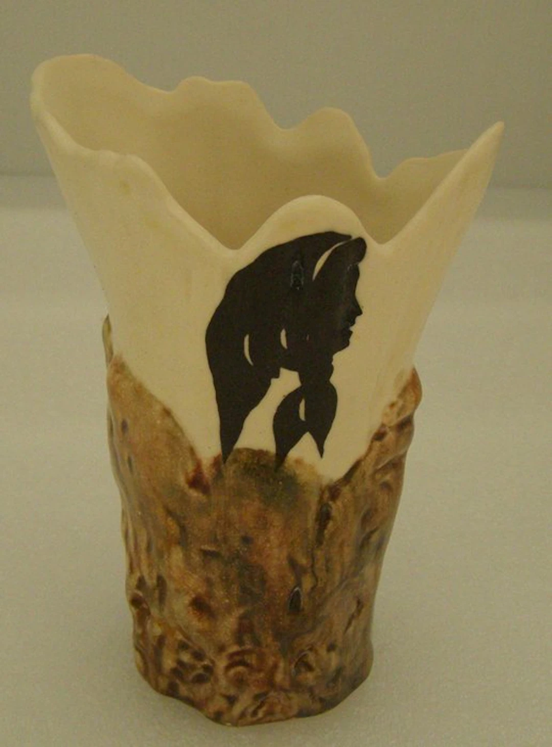 Grandjean-Jourdan à Vallauris - Vase - Ceramic - wood-look ceramic
